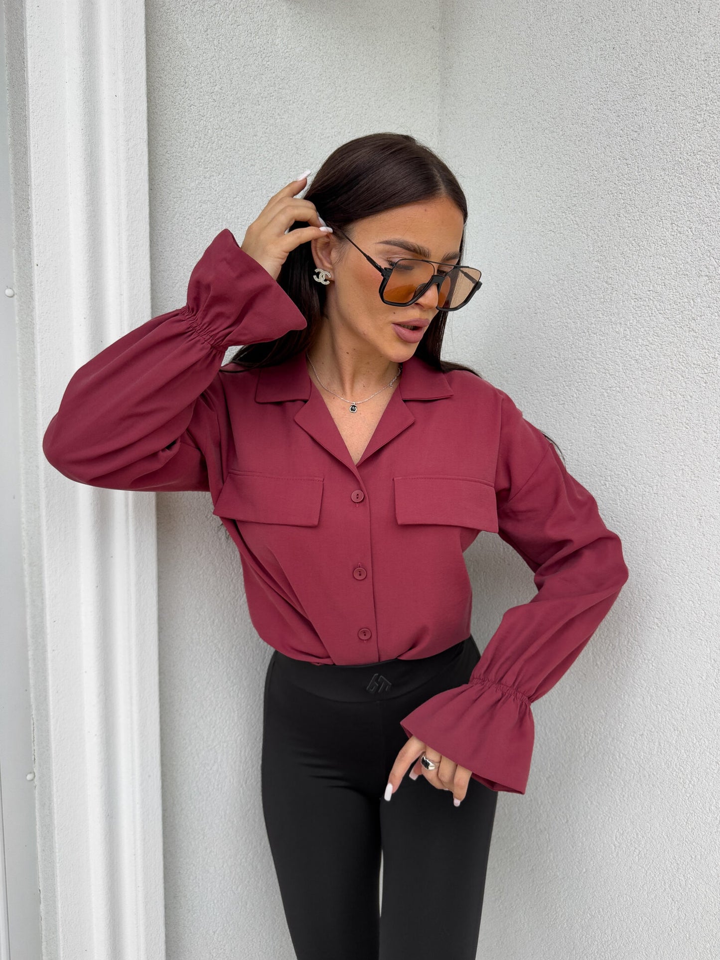 Damenhemd KEILA - Bordeaux
