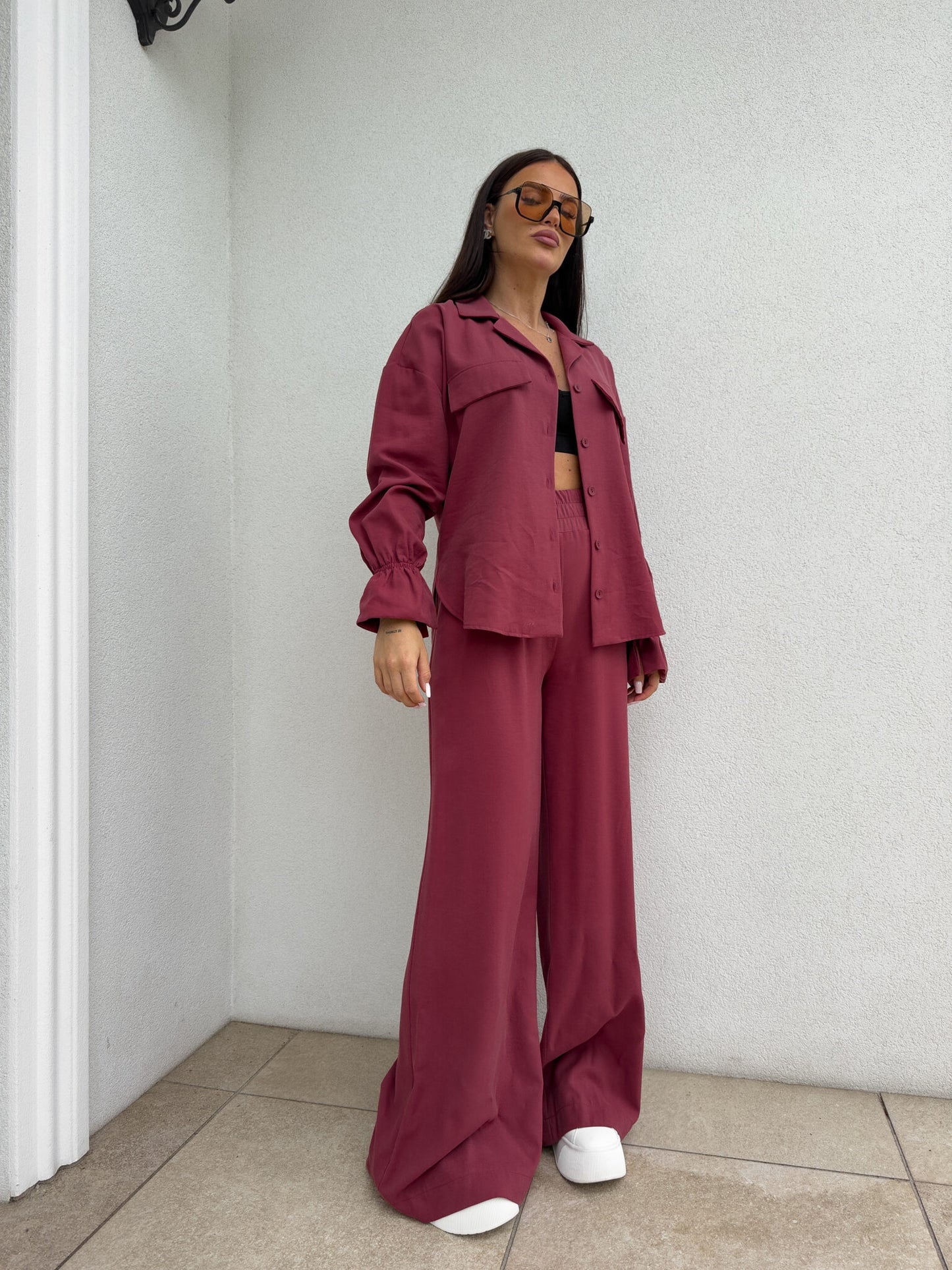 Damenhemd KEILA - Bordeaux