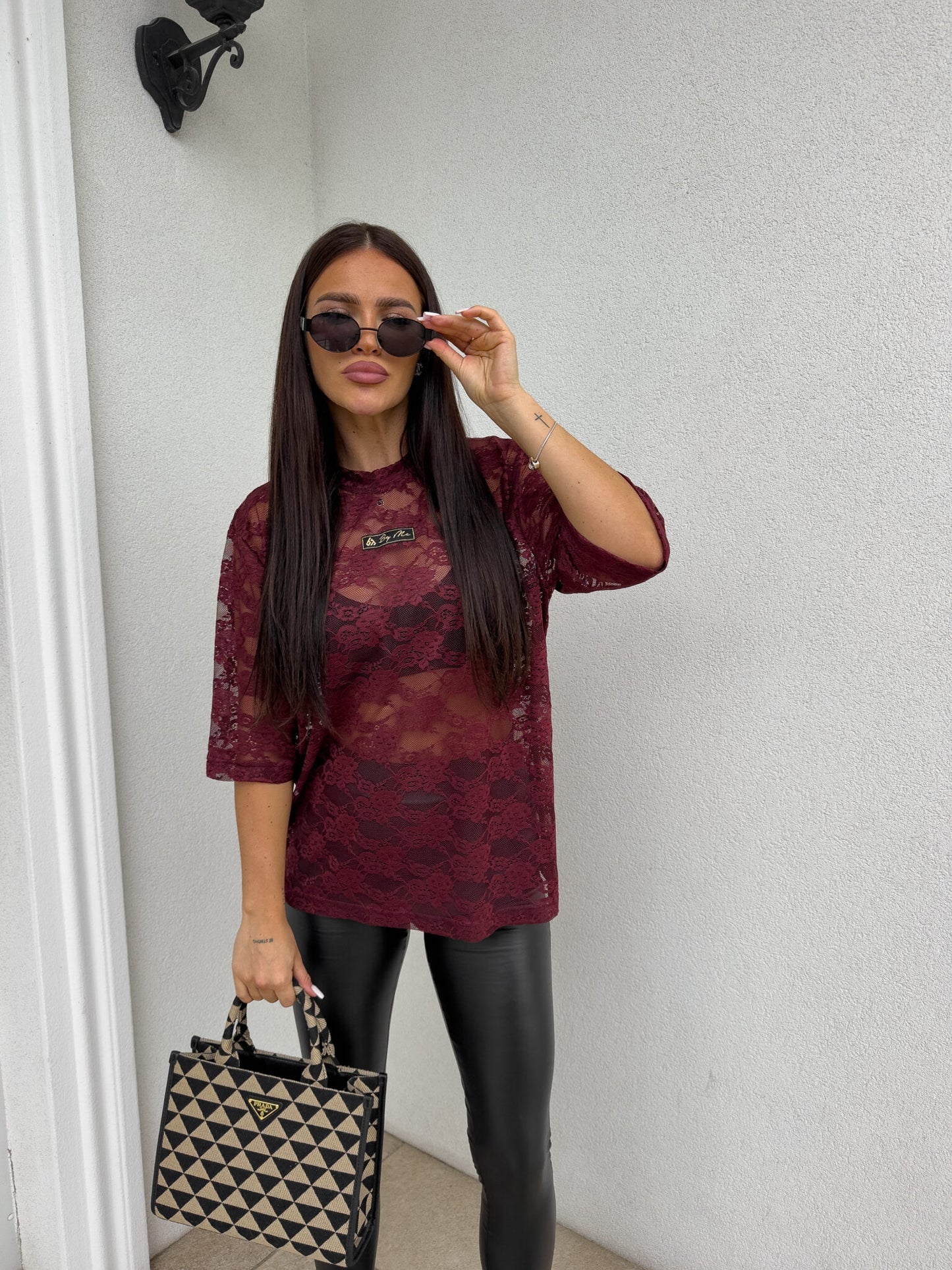 Bluse MARMARIS II SPITZE new - Bordeaux