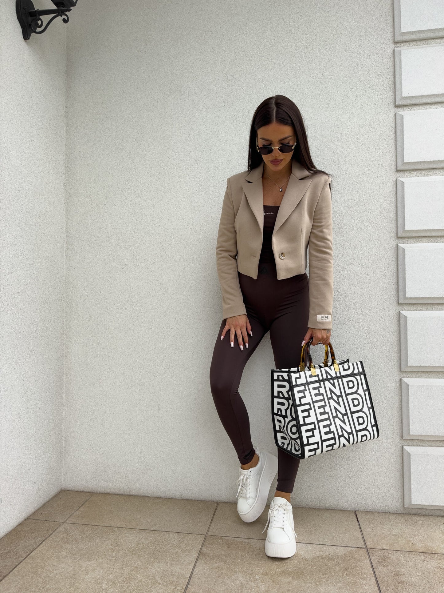 Jäckchen SLIM - dunkelbeige