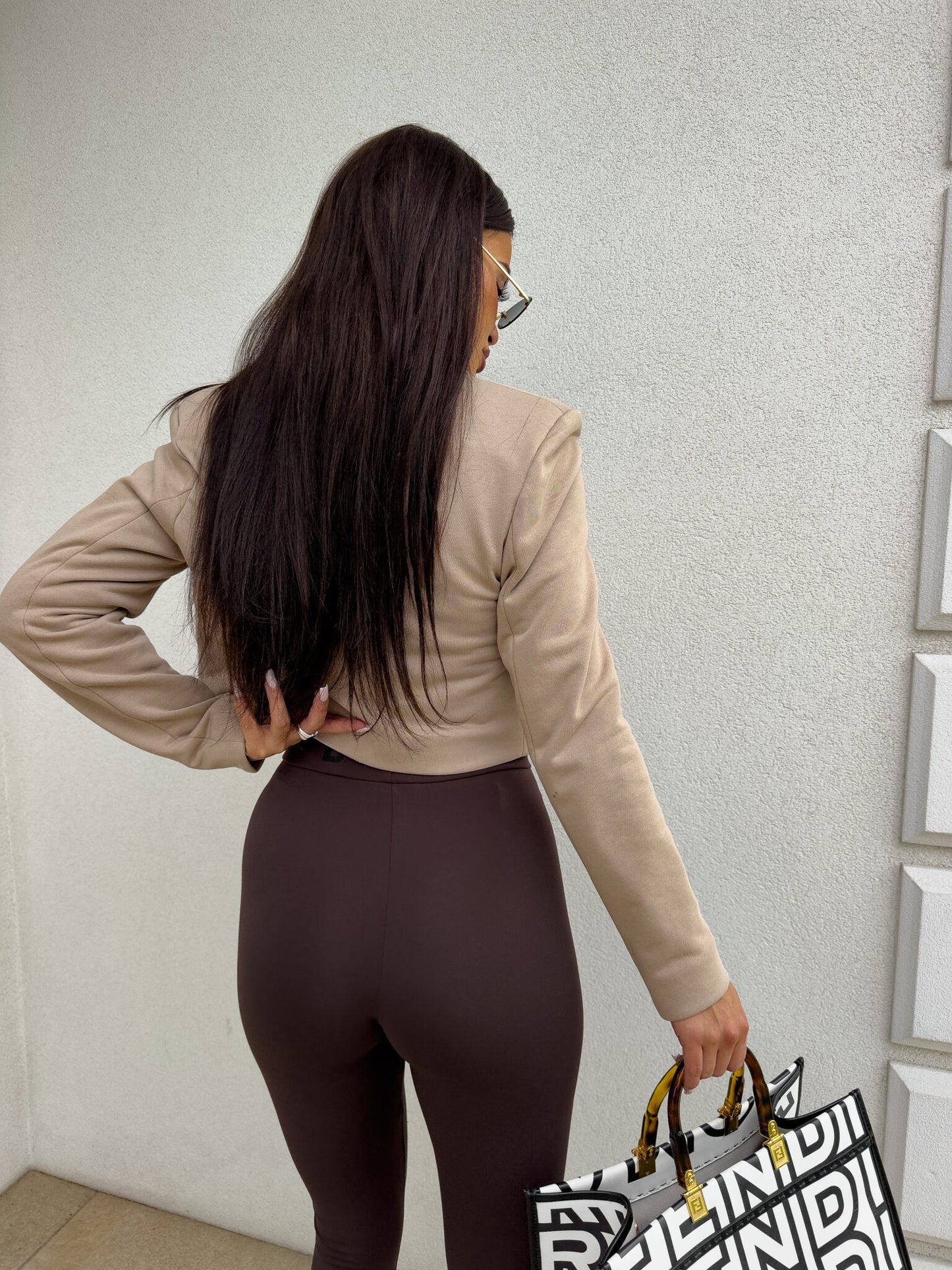 Jäckchen SLIM - dunkelbeige