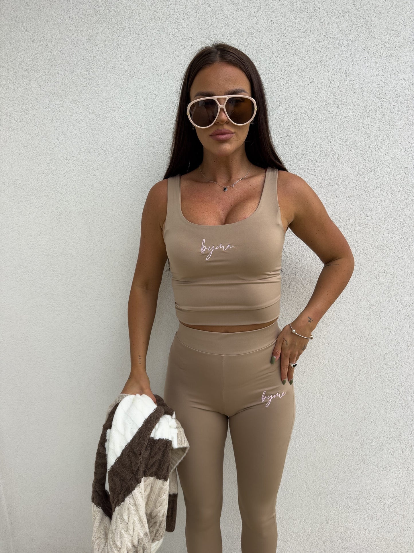 Top DUAL - dunkelbeige