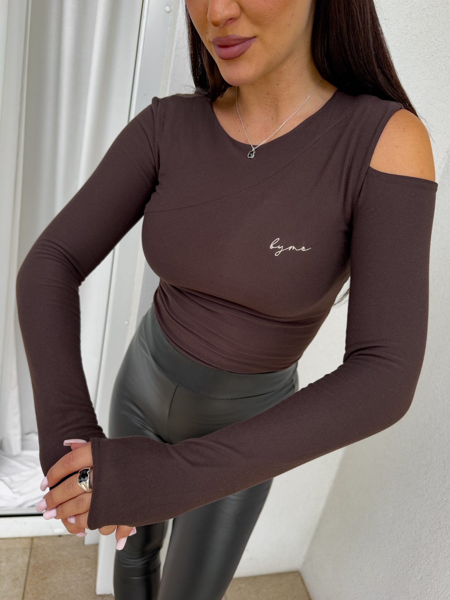 Damenbluse MORENITA – Schoko
