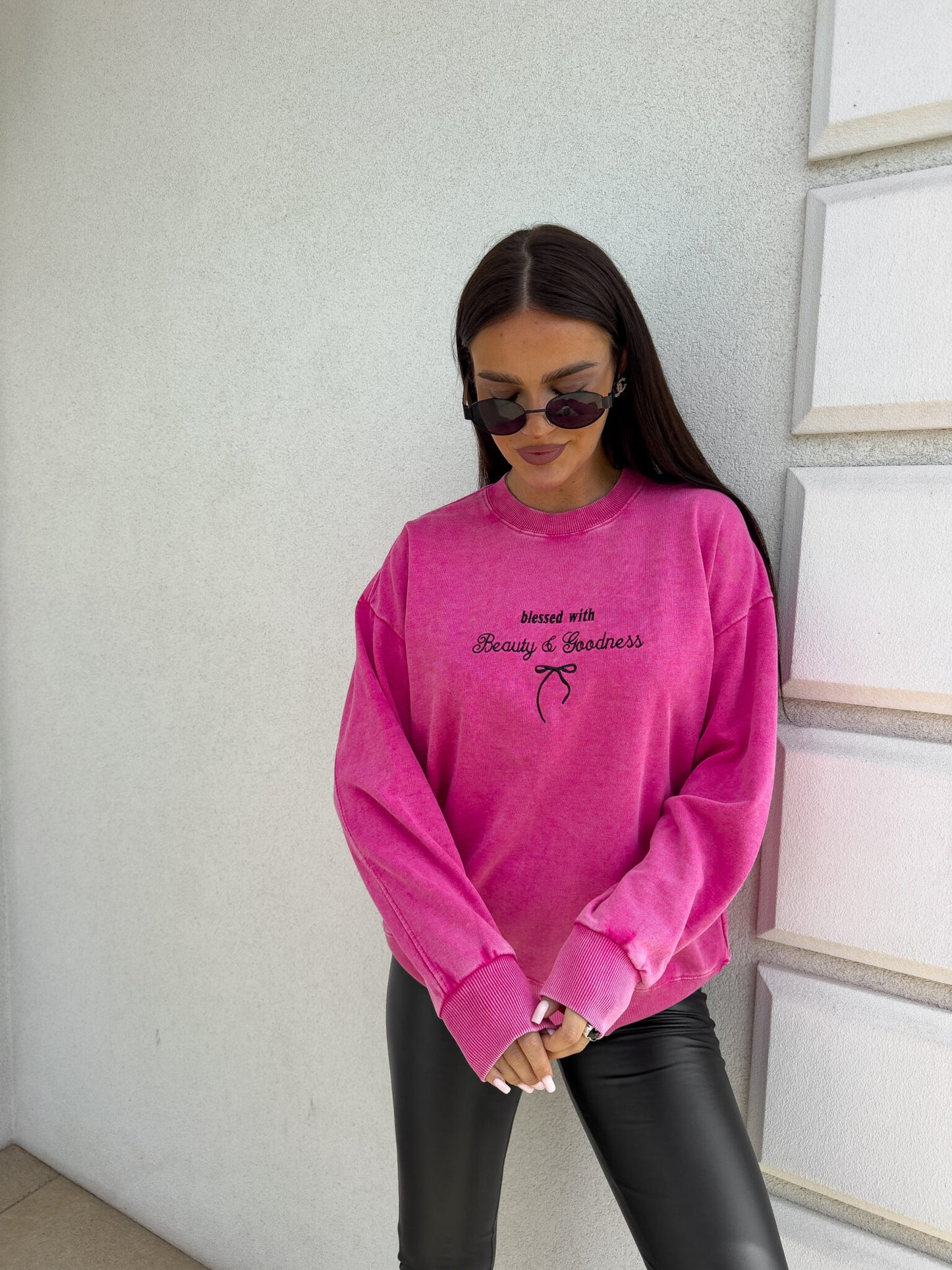 Sweatshirt GOODNESS - Pink