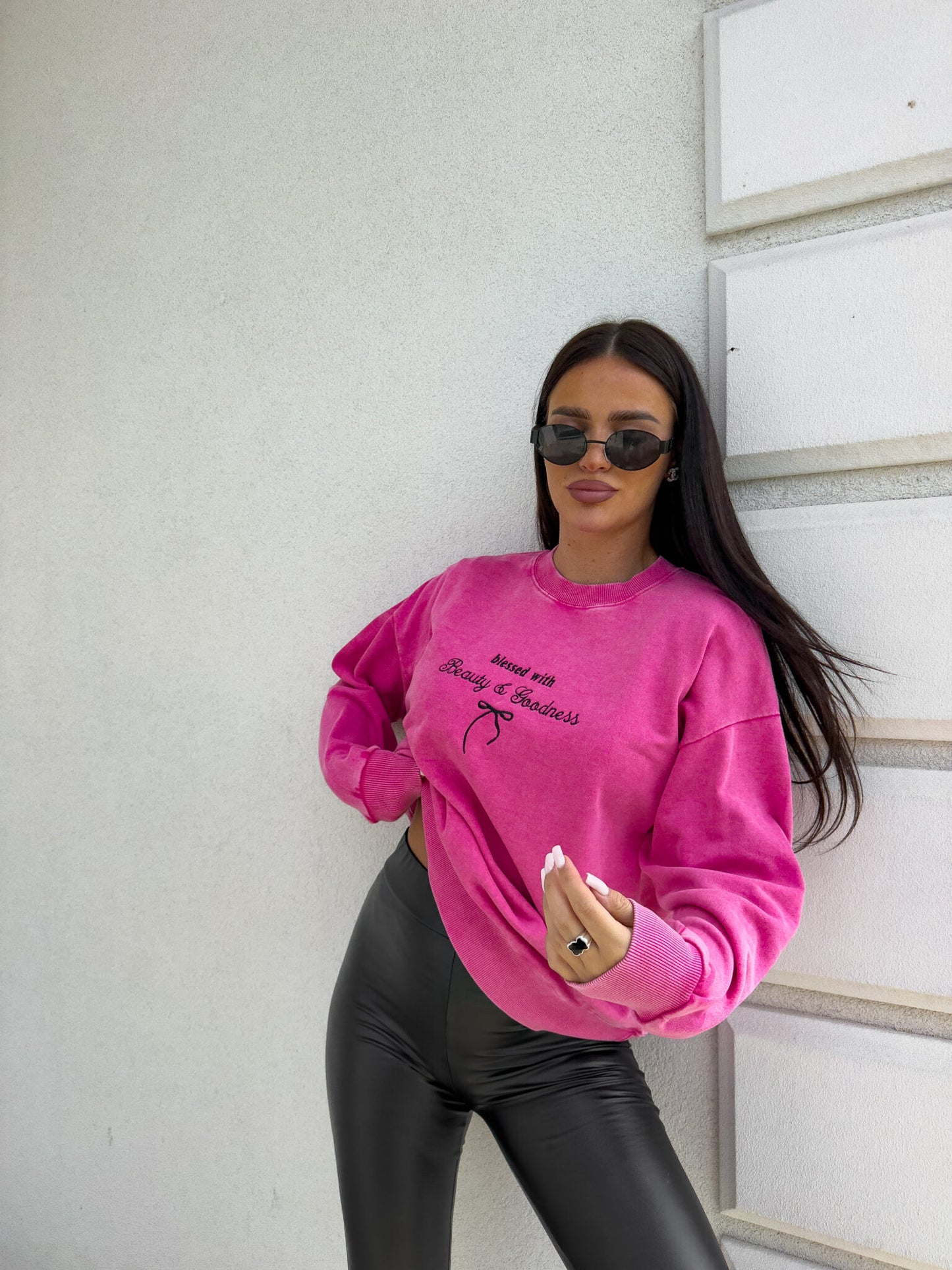 Sweatshirt GOODNESS - Pink