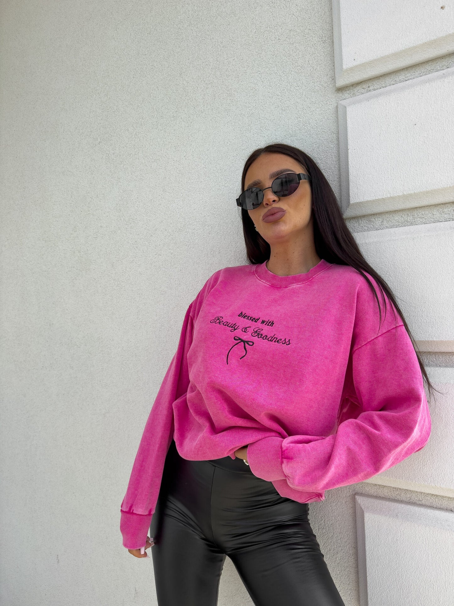 Sweatshirt GOODNESS - Pink