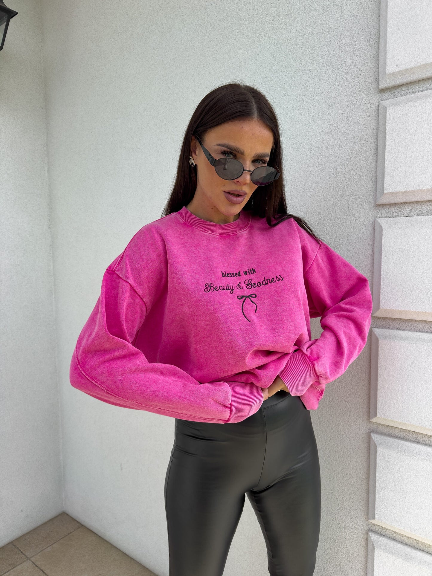 Sweatshirt GOODNESS - Pink