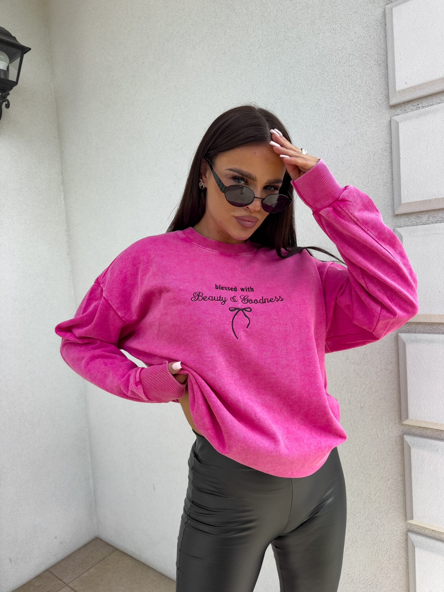 Sweatshirt GOODNESS - Pink