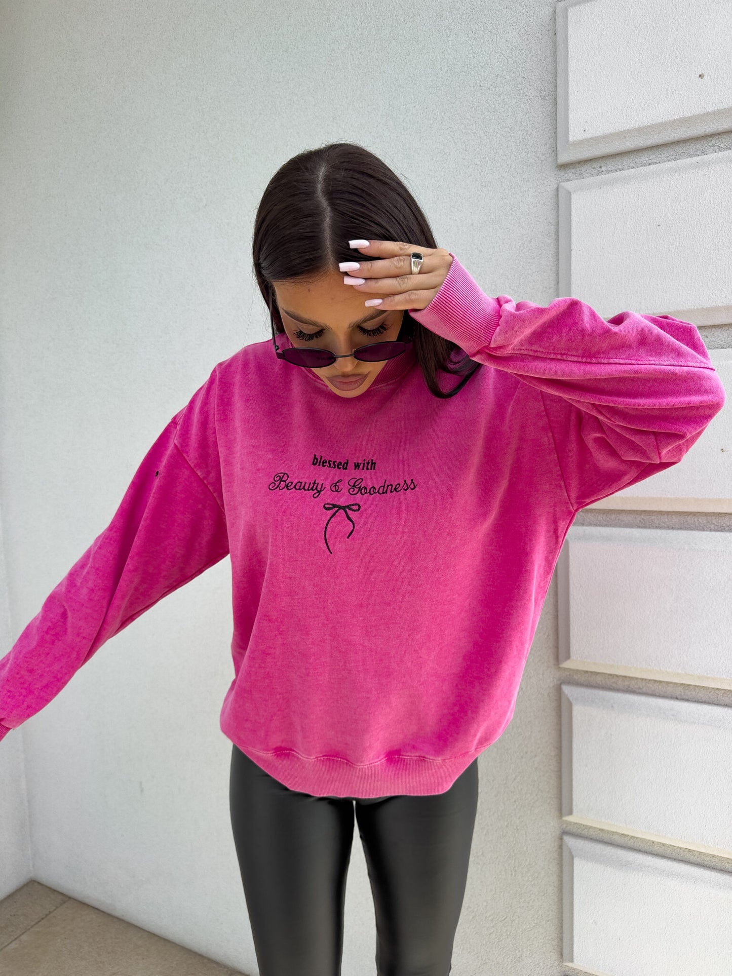 Sweatshirt GOODNESS - Pink