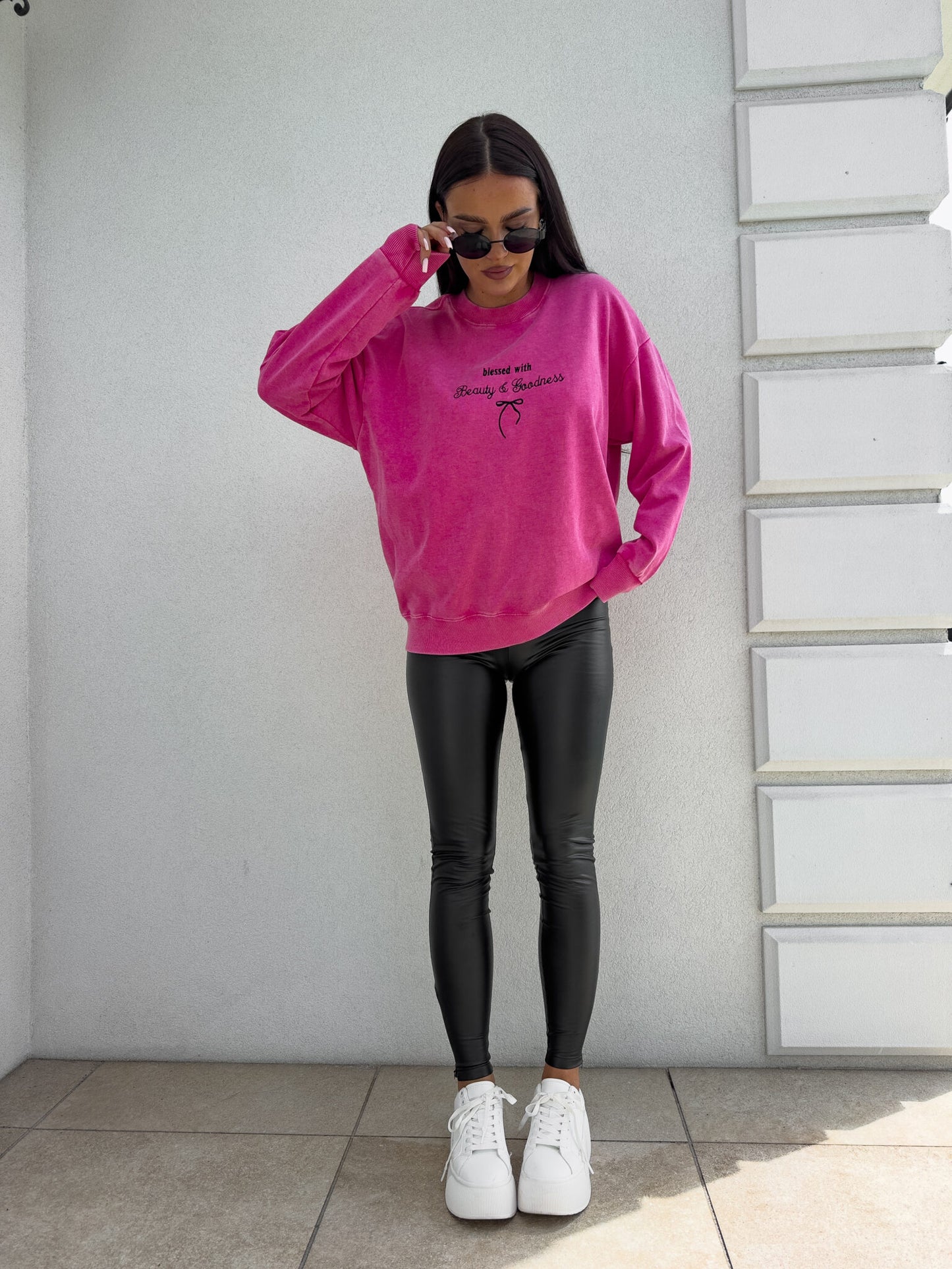 Sweatshirt GOODNESS - Pink