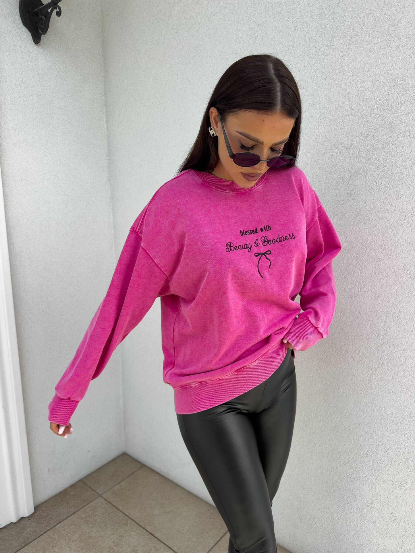 Sweatshirt GOODNESS - Pink