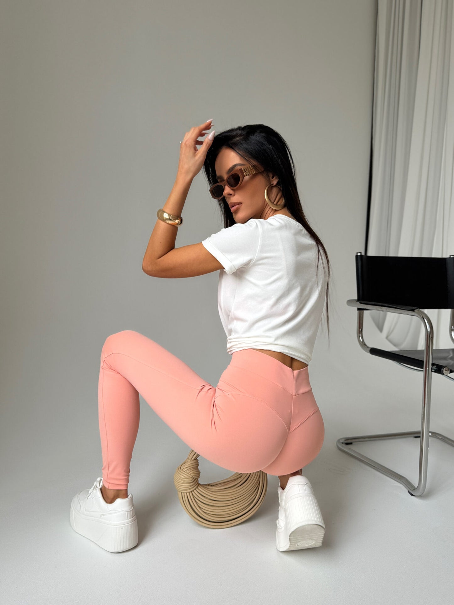 Leggings Truth La Manuel aprikosenfarbe