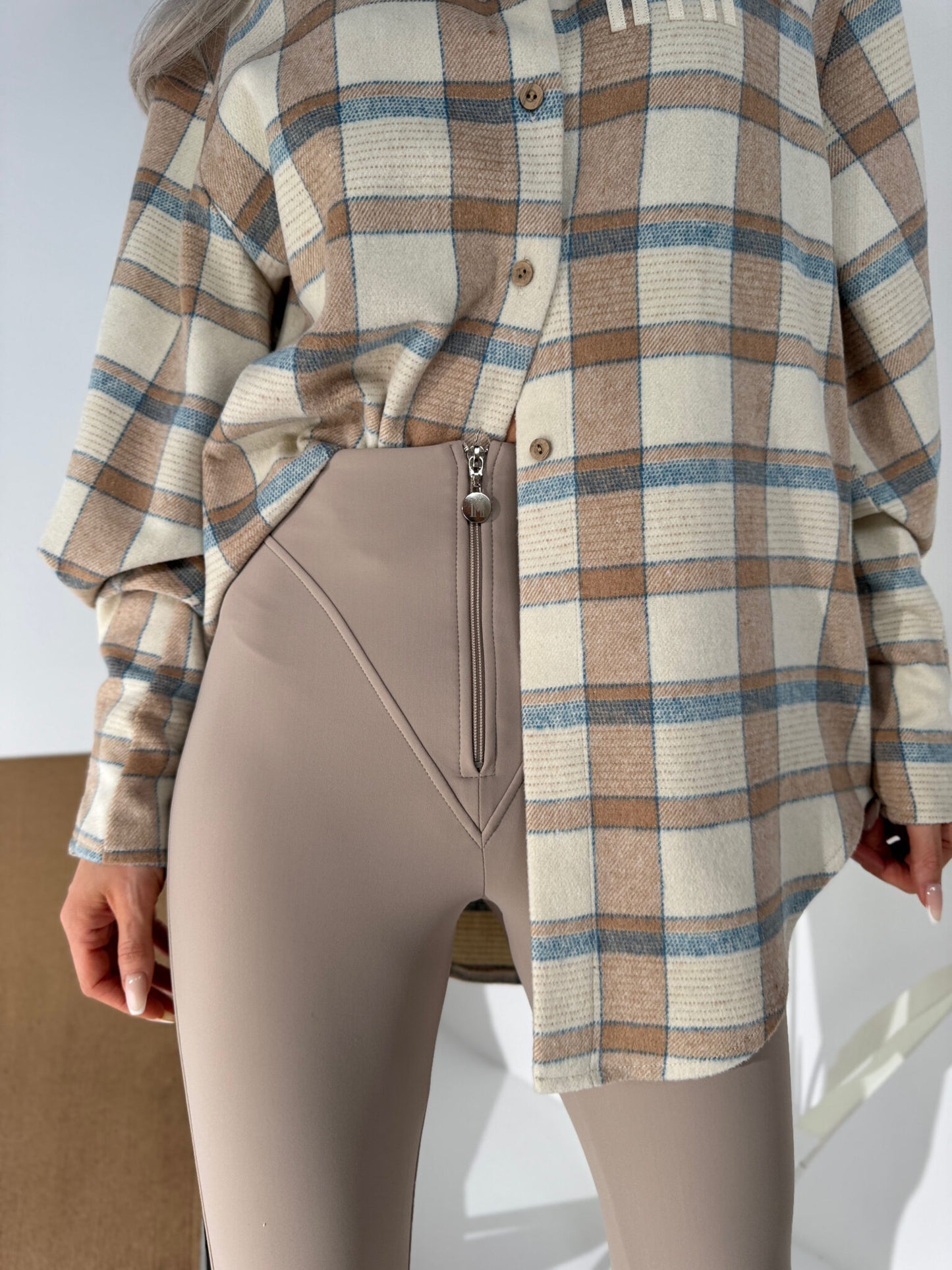 Damenbluse ICEBERG La Manuel beige