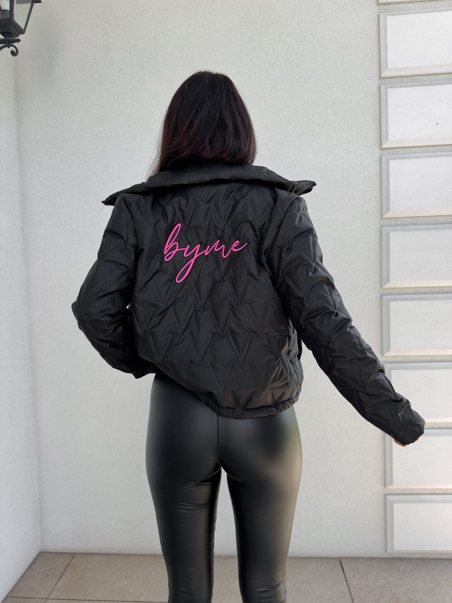 Jacke VESTE – schwarz -pink