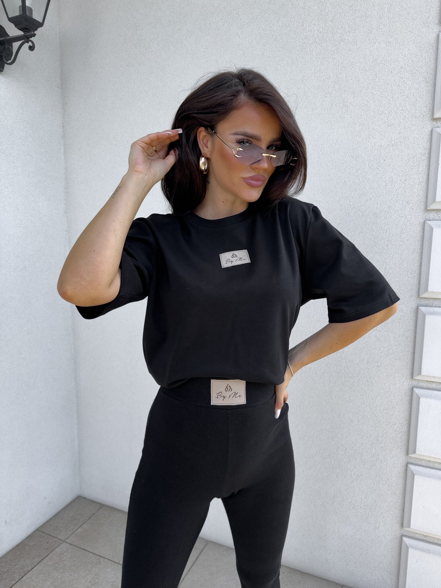 T-SHIRT COTTON - Schwarz