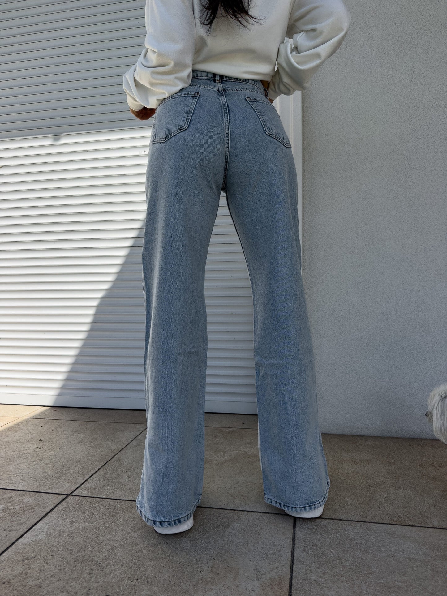 Jeans MOM FIT FLARED – dark jeans
