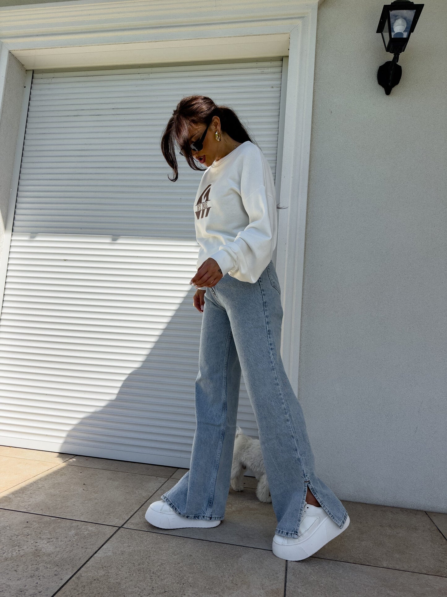 Sweatshirt LUXIT – weiß