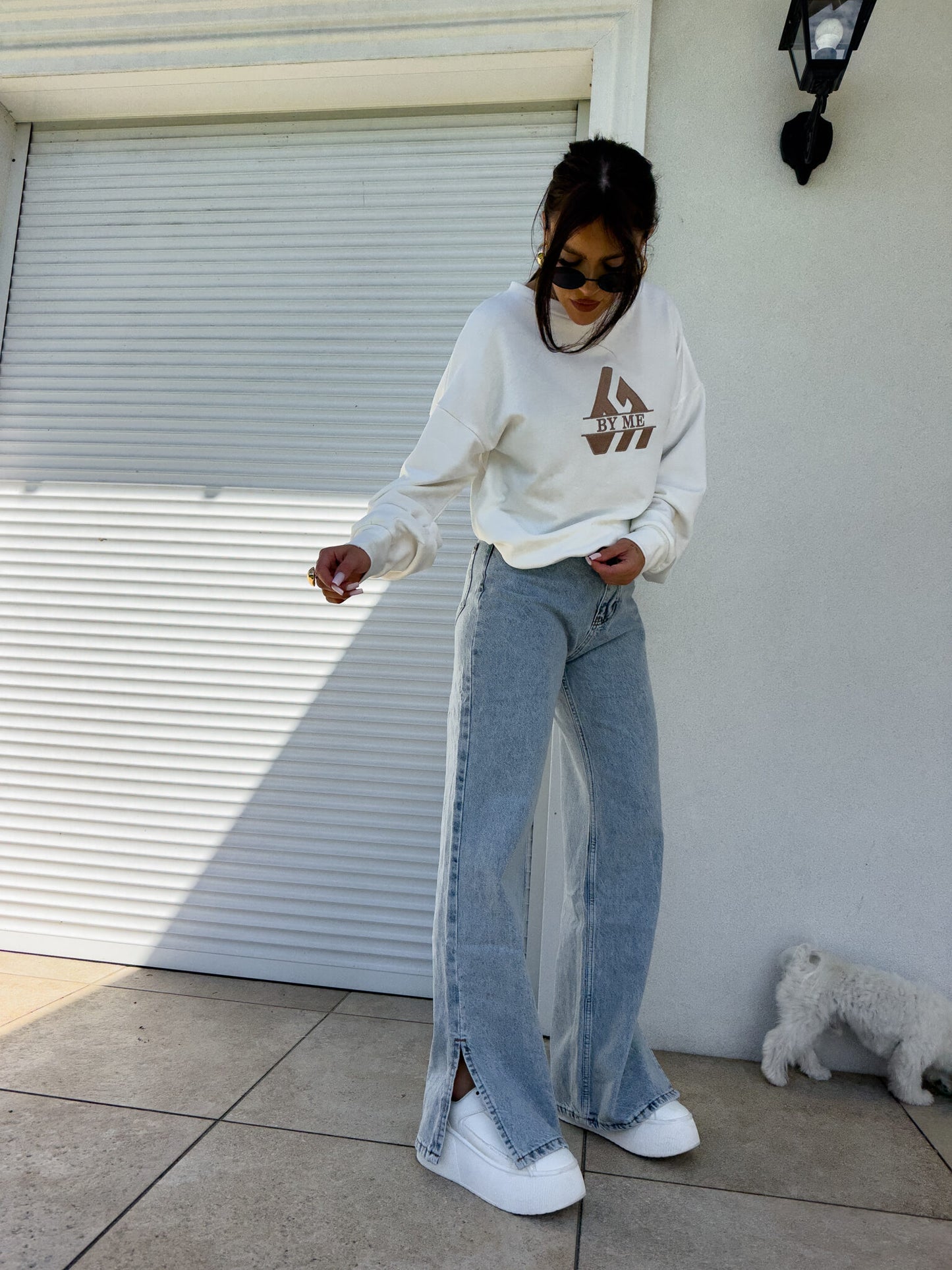 Sweatshirt LUXIT – weiß