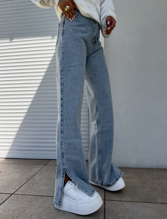 Jeans MOM FIT FLARED – dark jeans