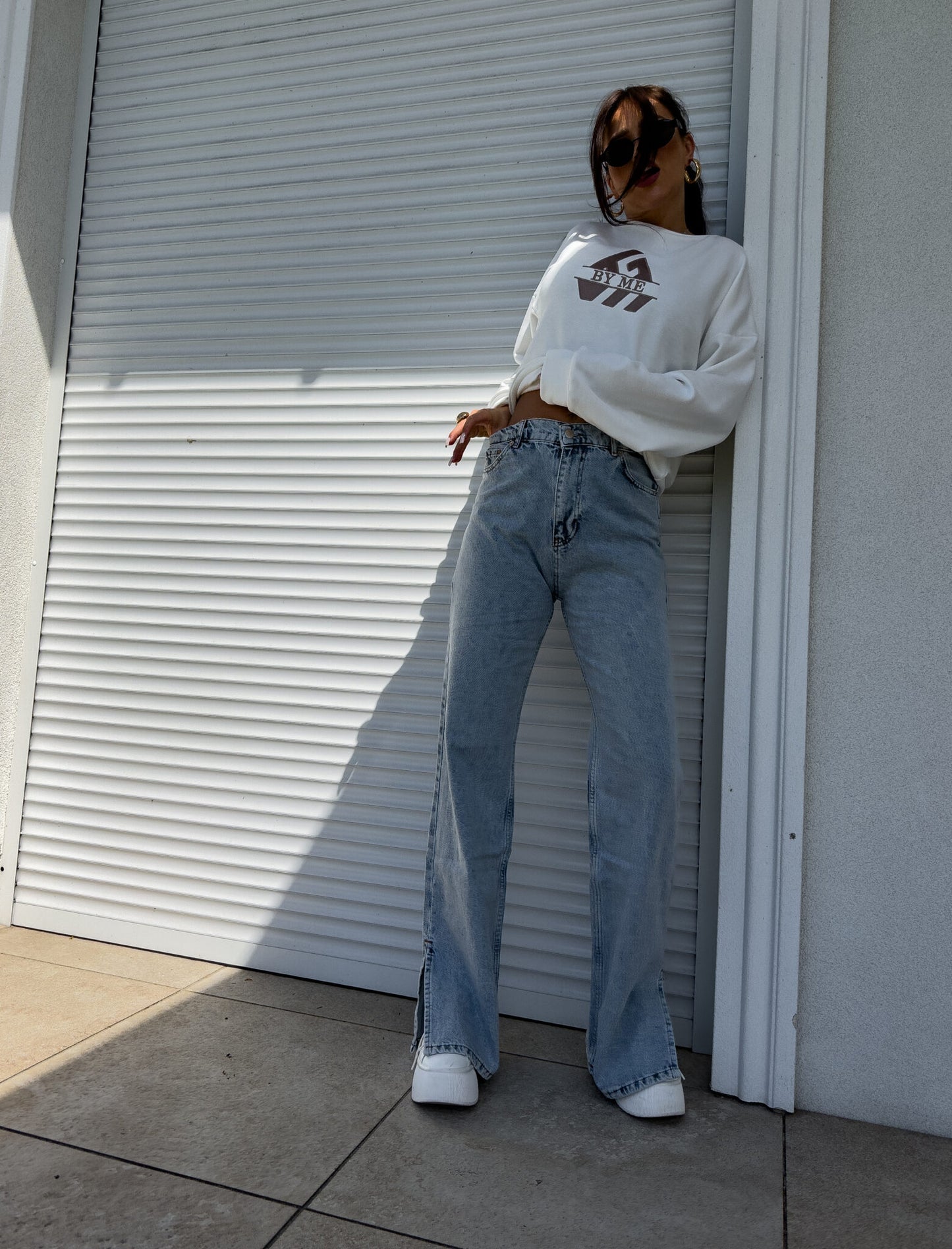 Sweatshirt LUXIT – weiß
