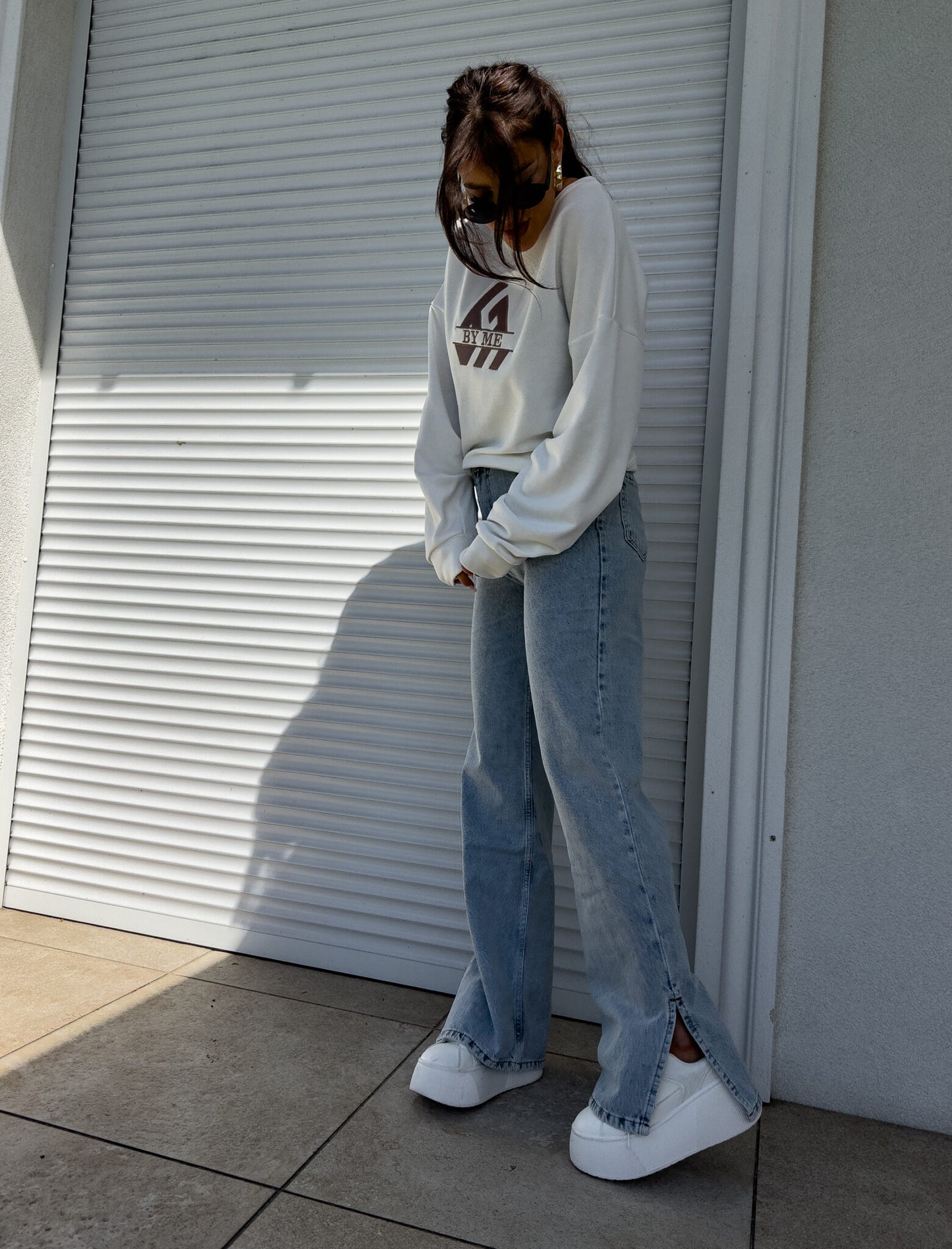 Sweatshirt LUXIT – weiß