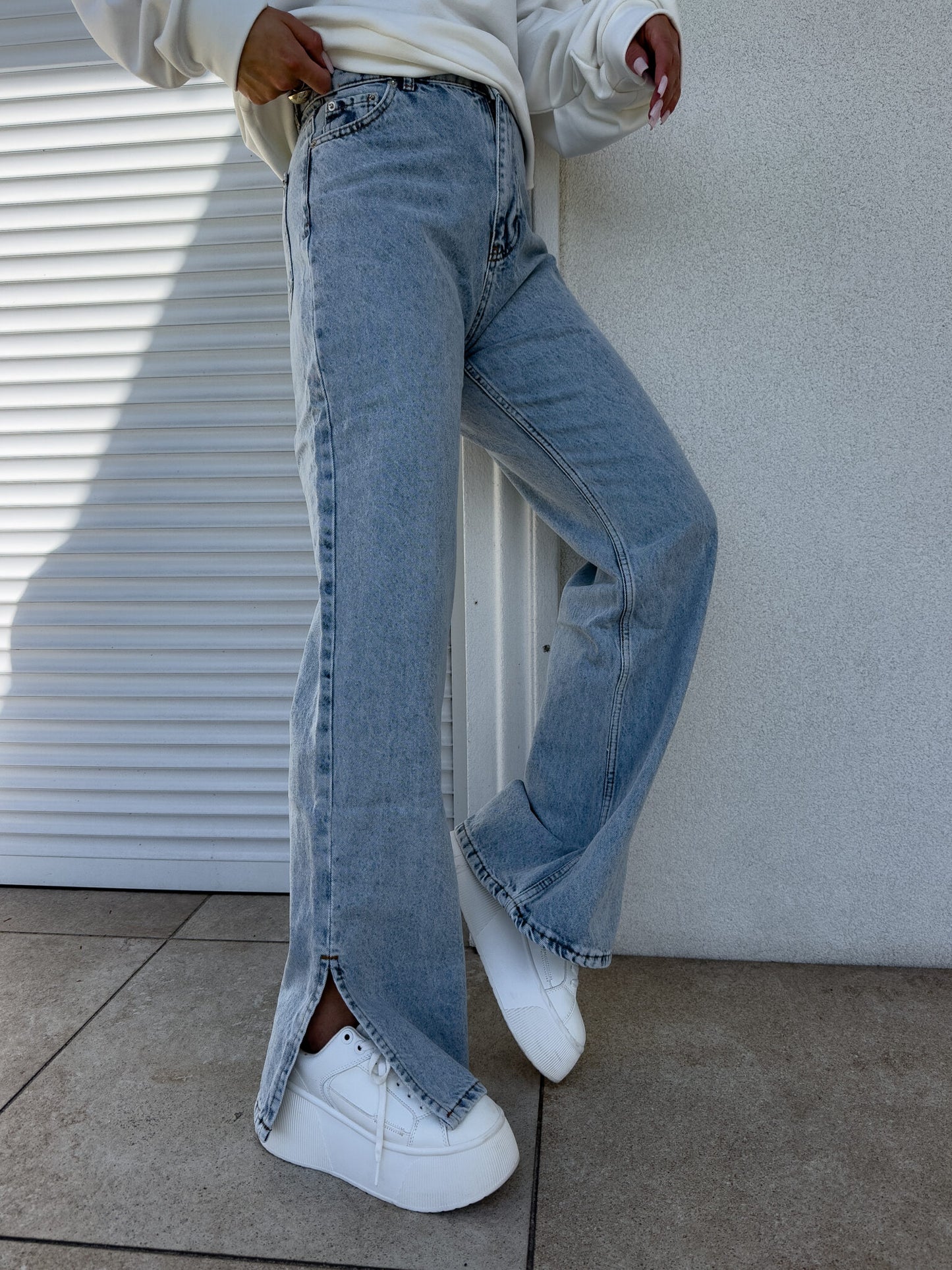 Jeans MOM FIT FLARED – dark jeans