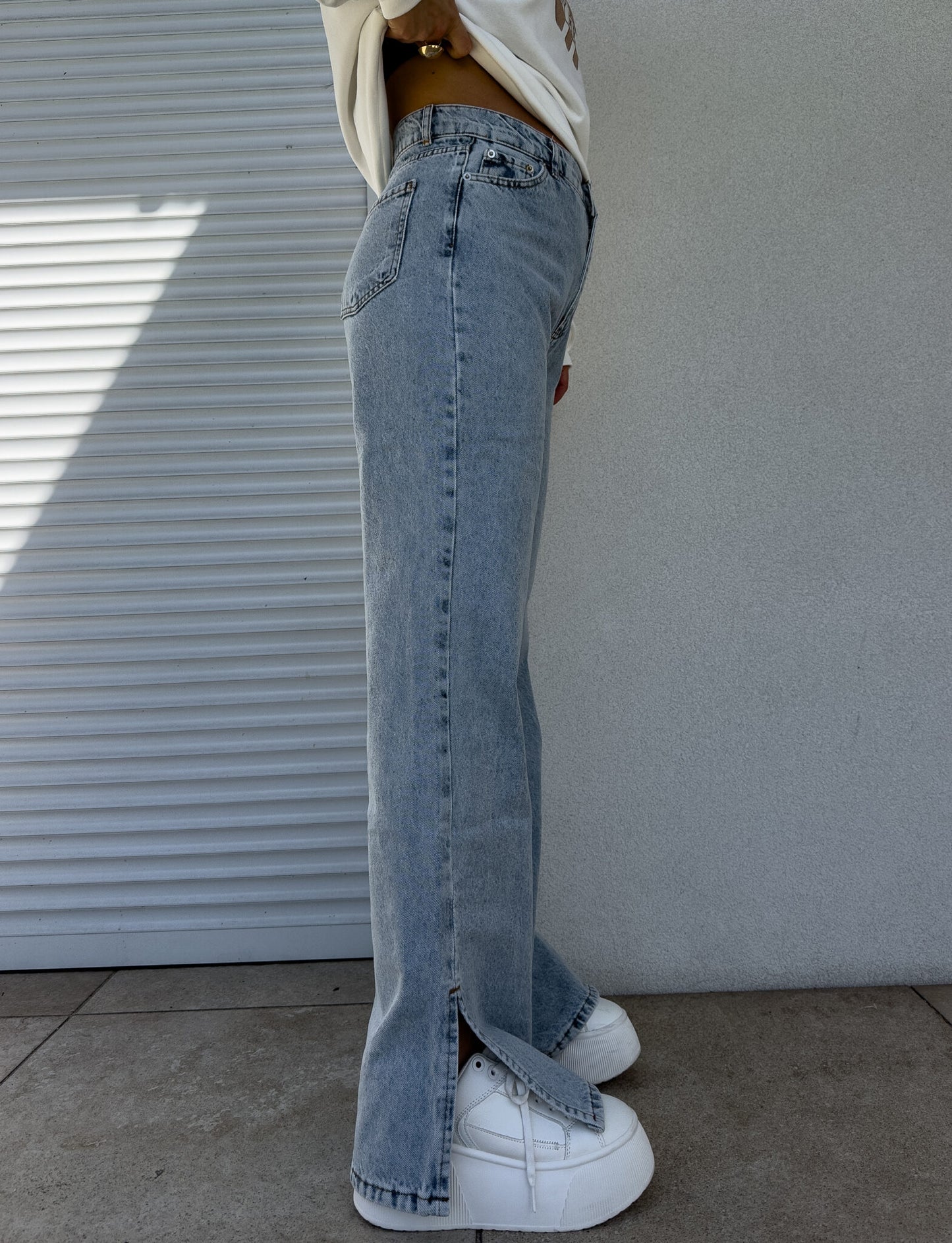 Jeans MOM FIT FLARED – dark jeans