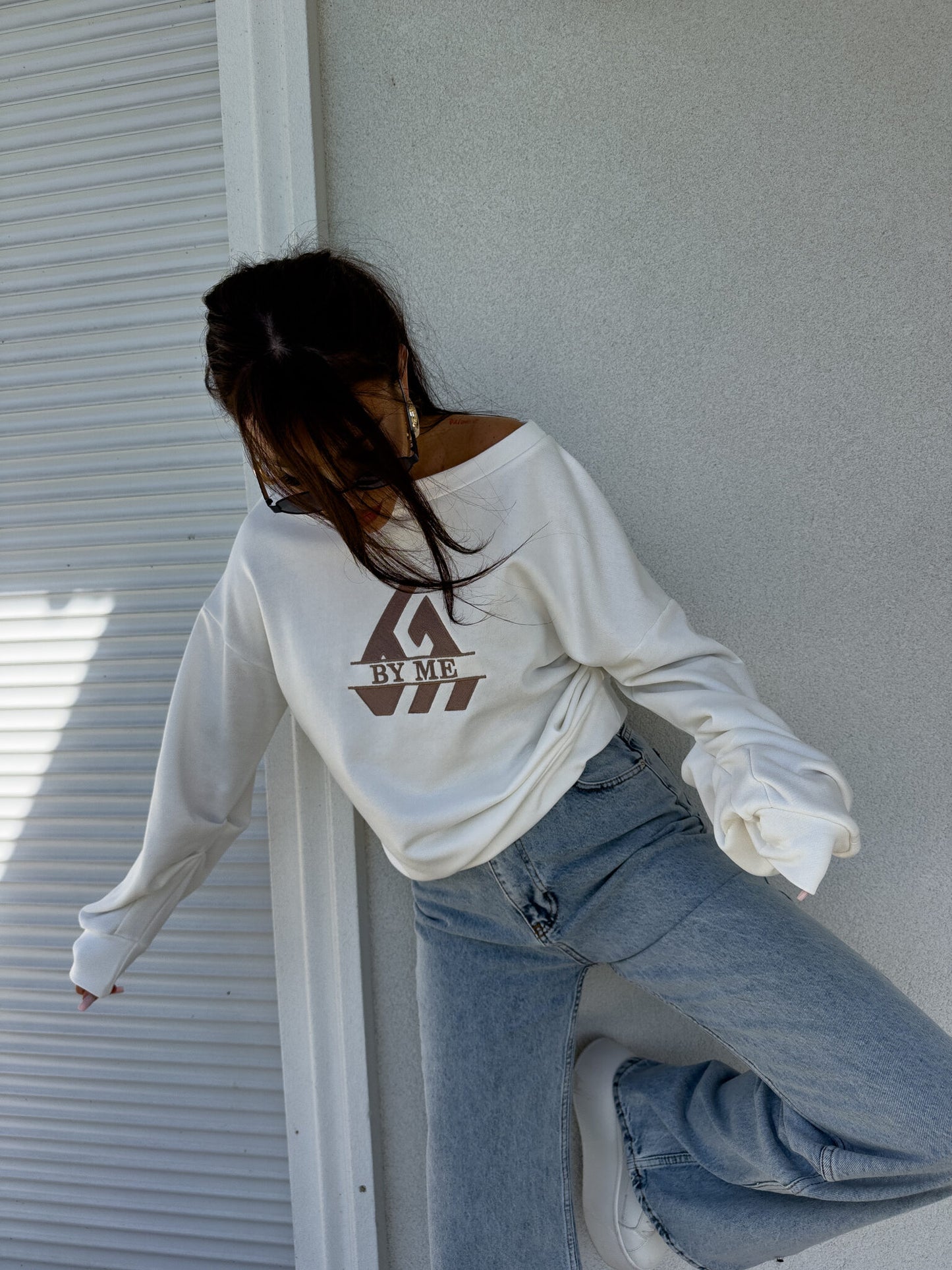 Sweatshirt LUXIT – weiß