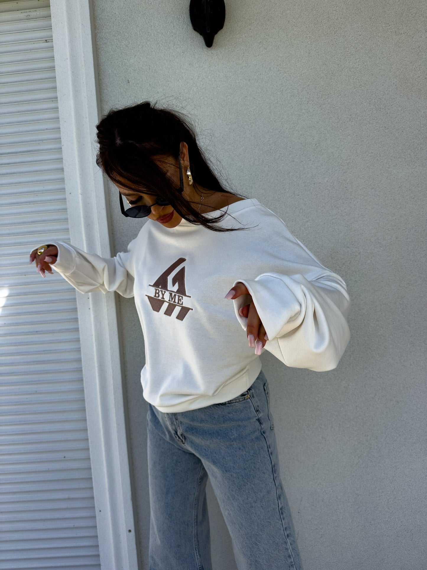 Sweatshirt LUXIT – weiß