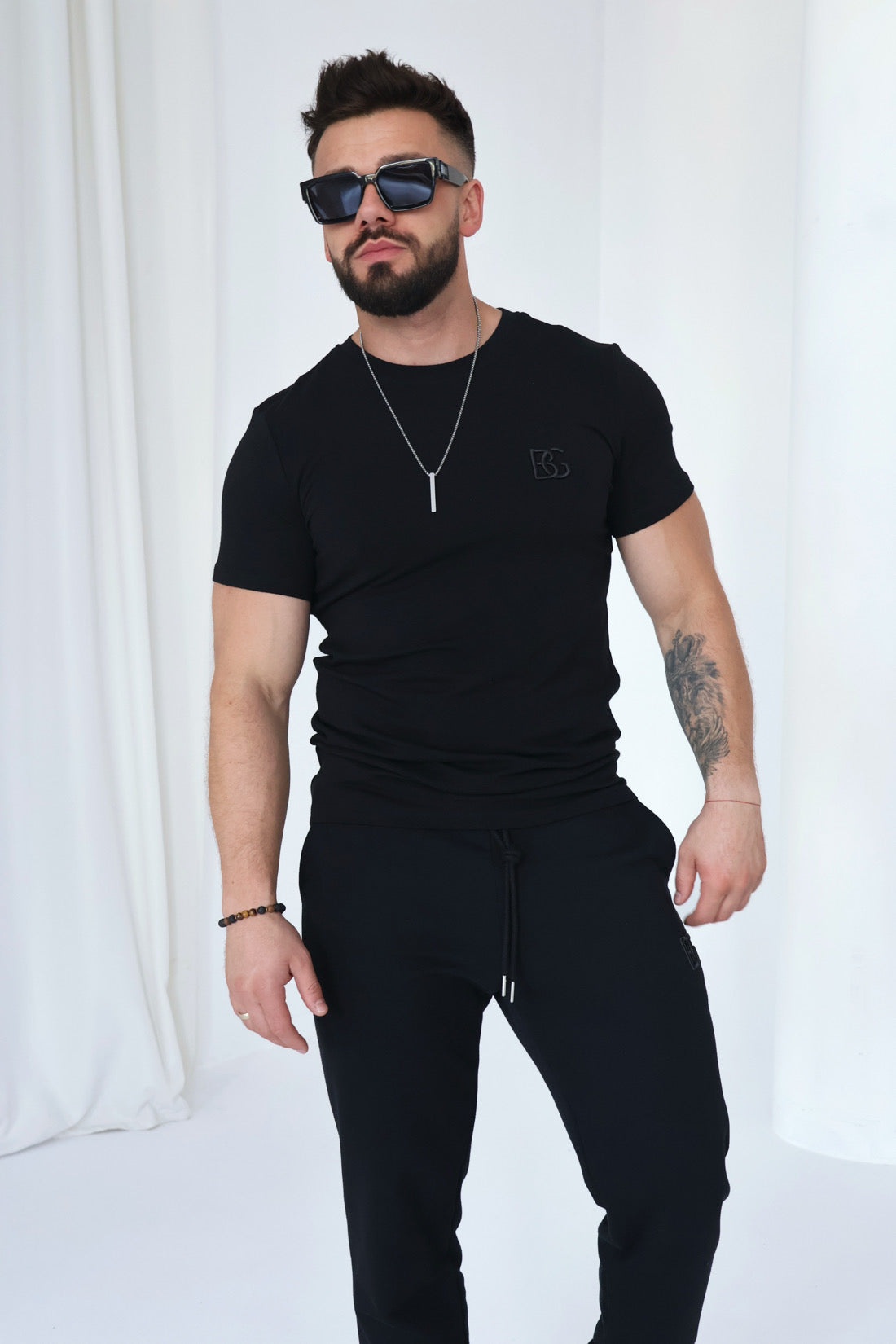 T-SHIRT HERREN BG BOND | SCHWARZ