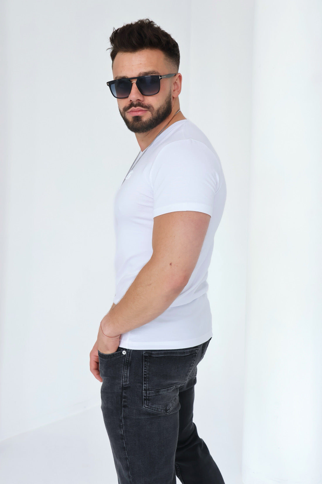 T-SHIRT HERREN BG VOLTA | WEIẞ