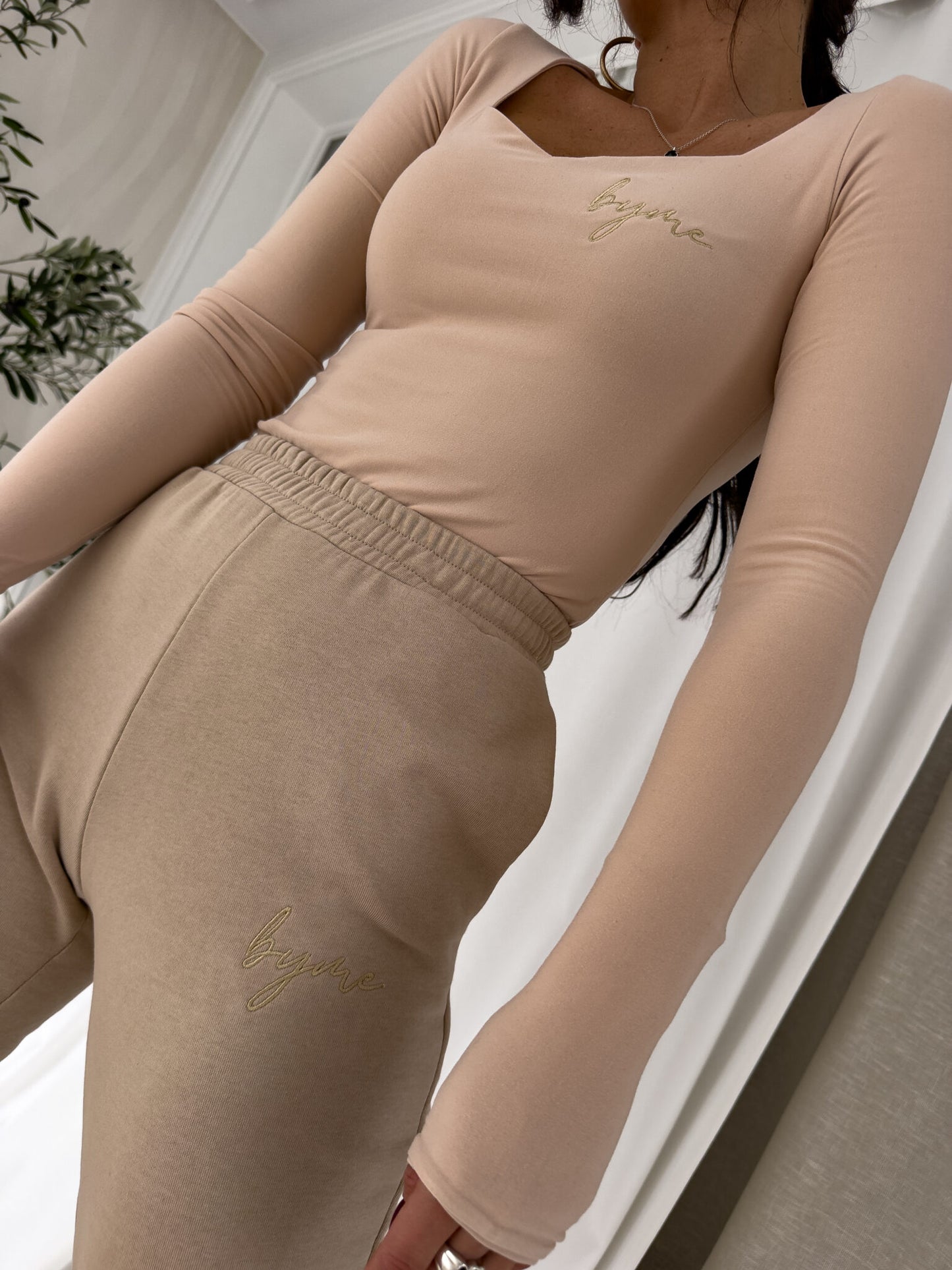 Jogginghose LOGO - beige