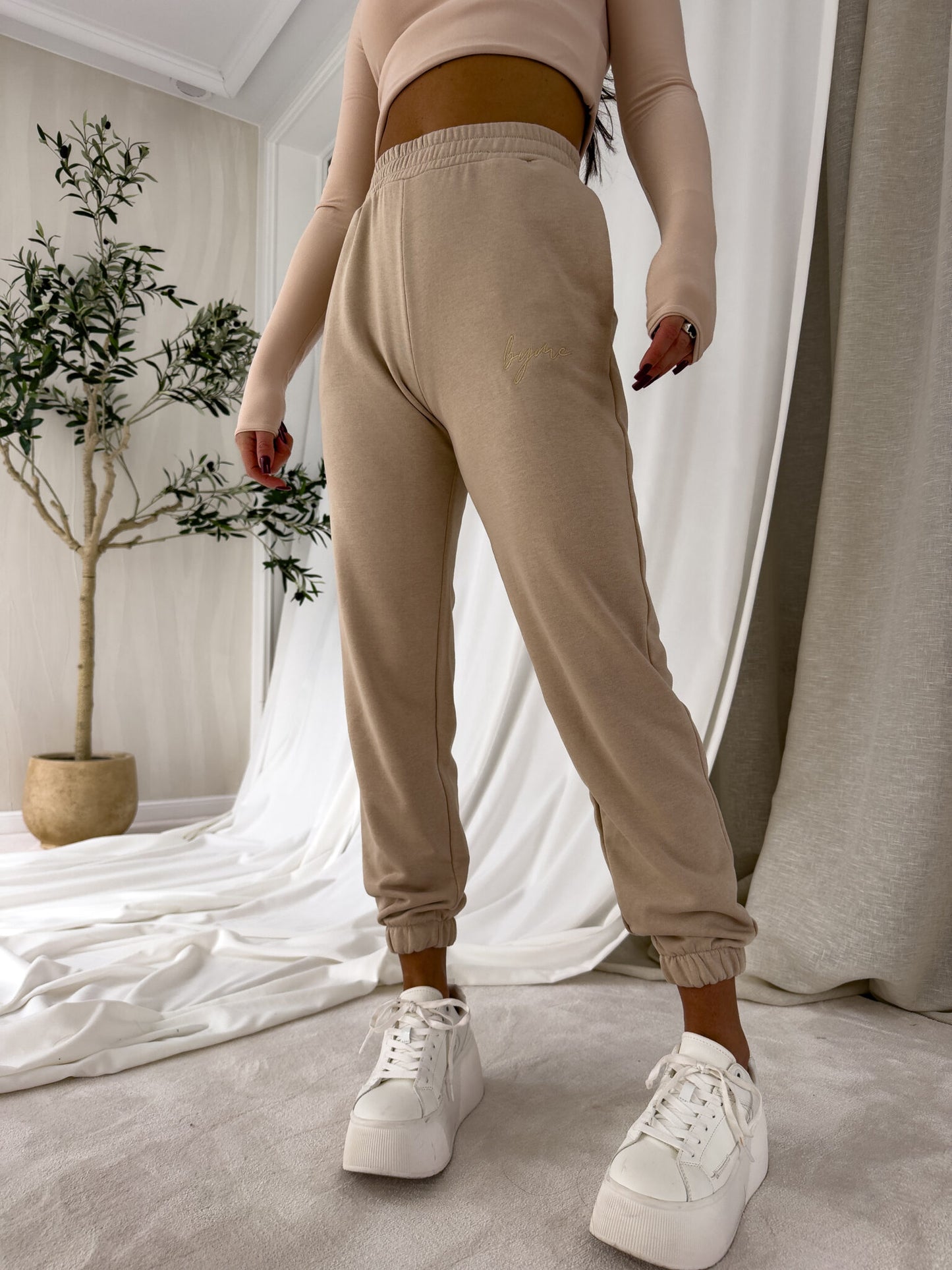 Jogginghose LOGO - beige