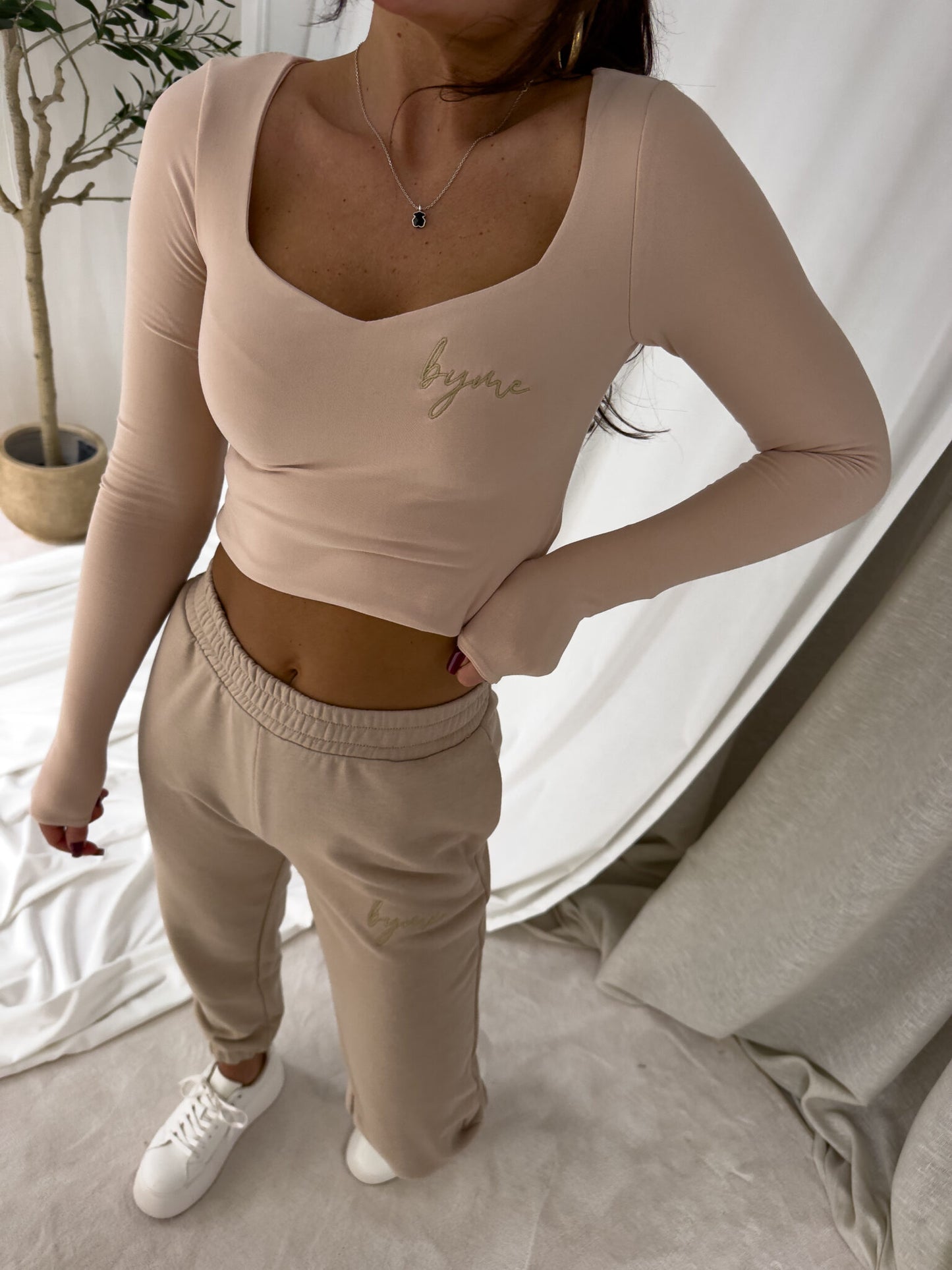 Jogginghose LOGO - beige