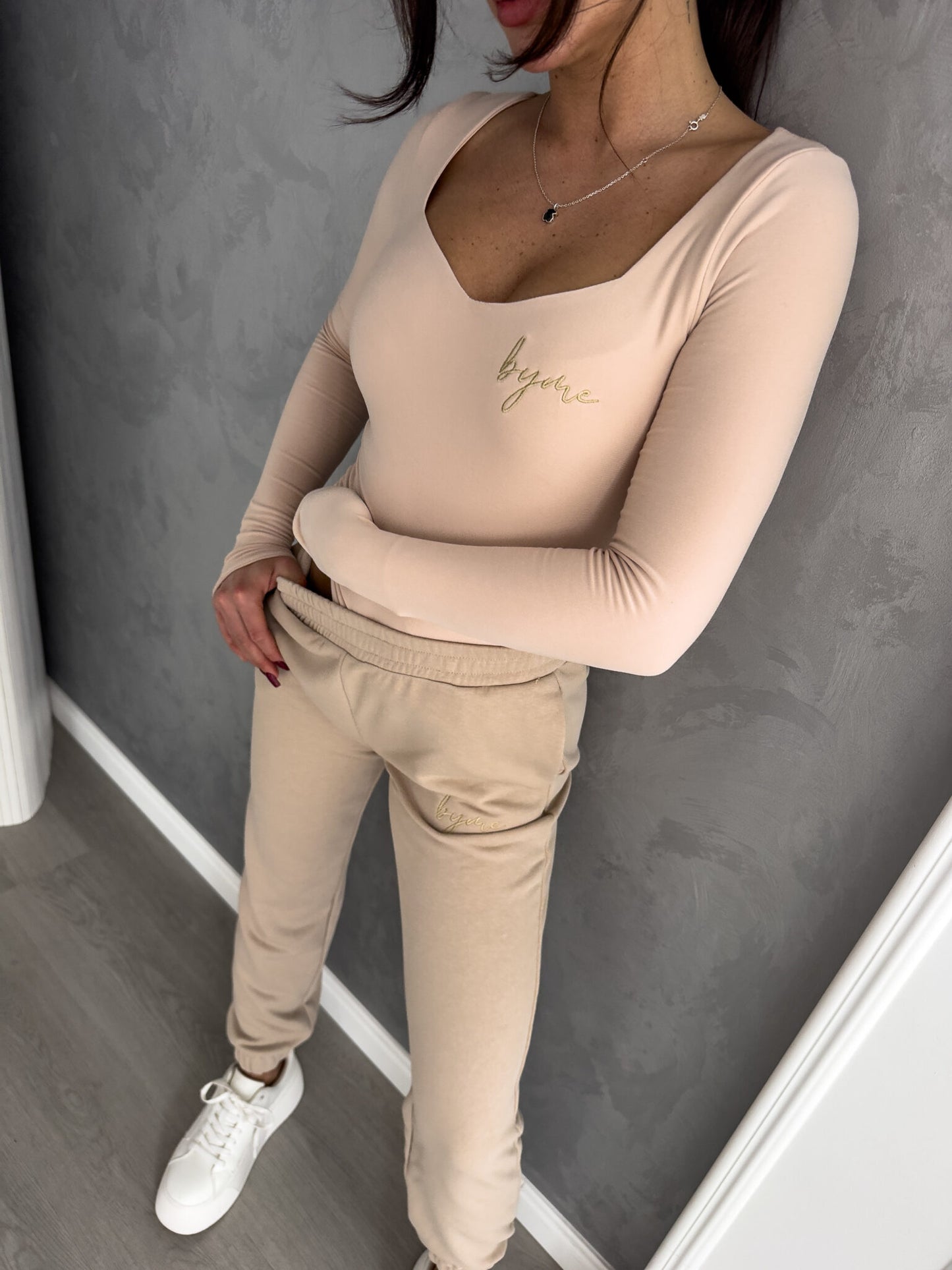 Jogginghose LOGO - beige