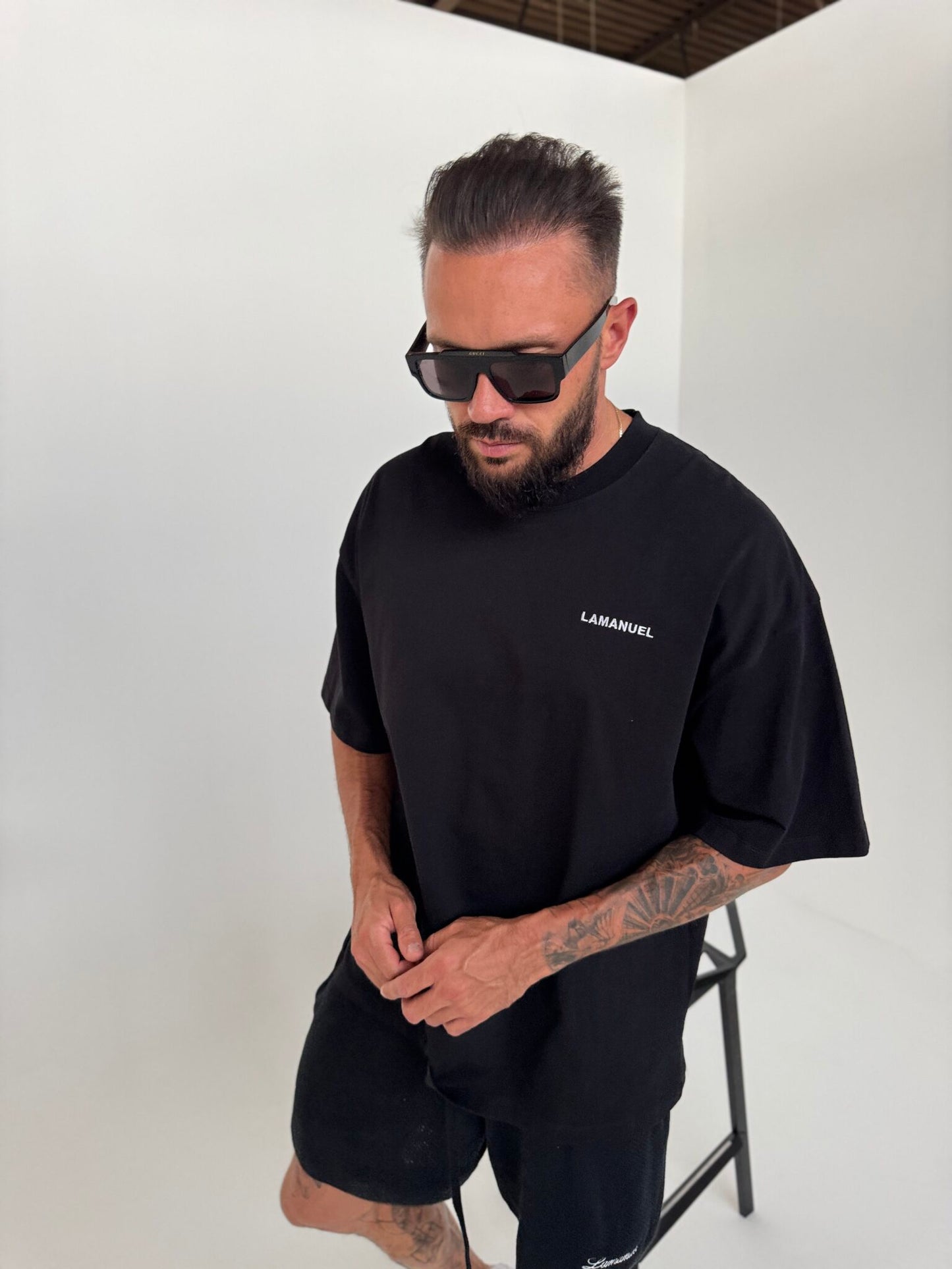T- Shirt UNISEX HERREN schwarz