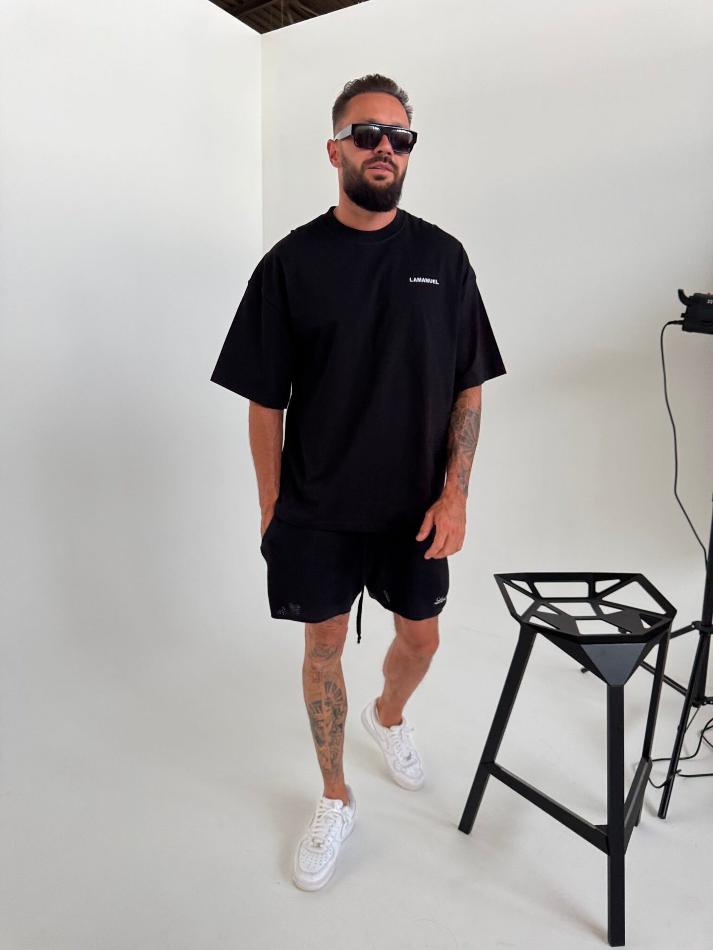 T- Shirt UNISEX HERREN schwarz