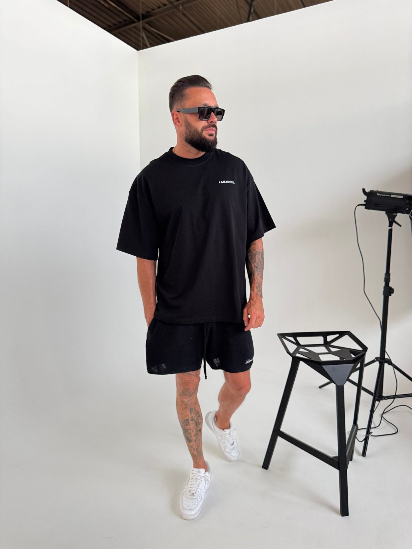 T- Shirt UNISEX HERREN schwarz
