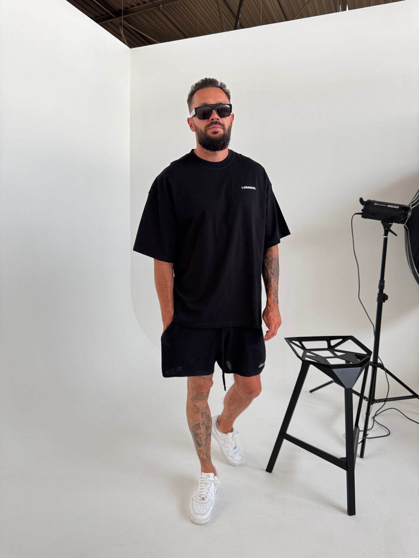T- Shirt UNISEX HERREN schwarz