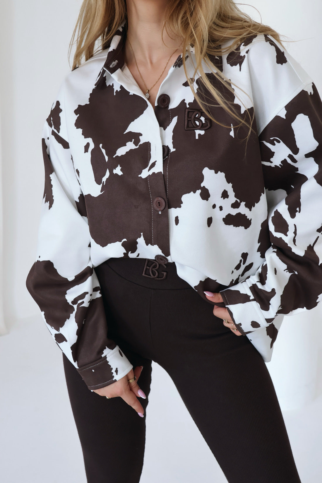 DAMENBLUSE BG MUU | WEIß- SCHOKO
