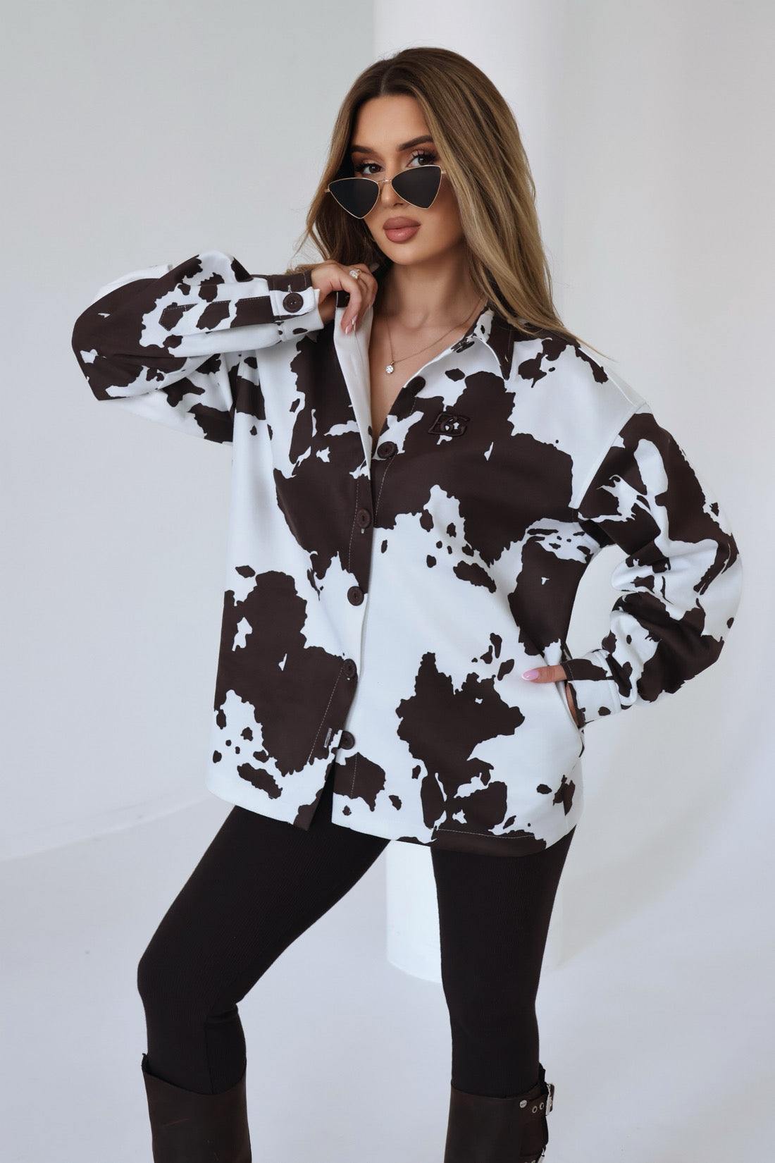 DAMENBLUSE BG MUU | WEIß- SCHOKO