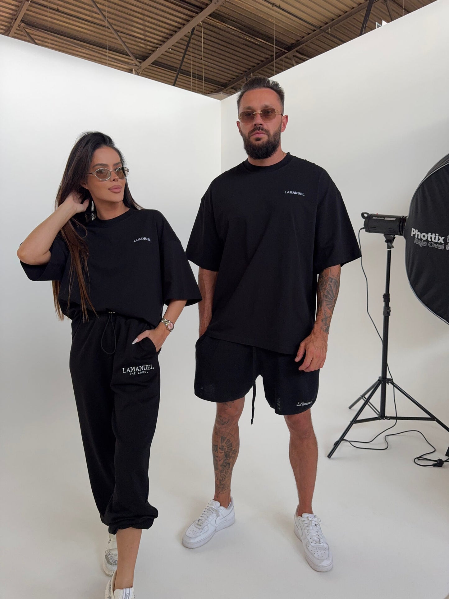 T- Shirt UNISEX HERREN schwarz
