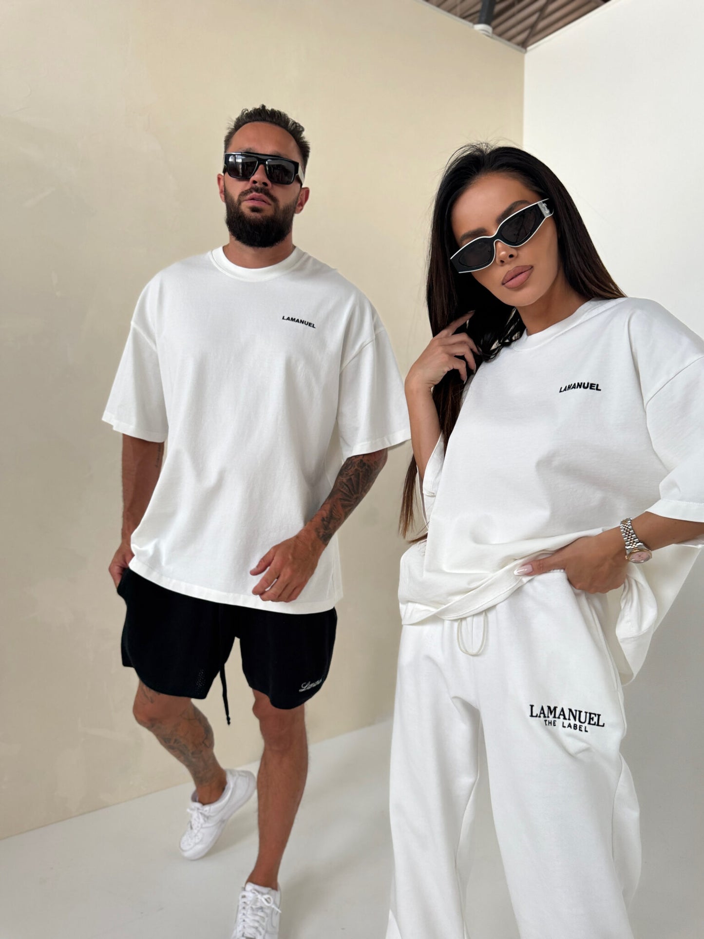 T- Shirt UNISEX HERREN off- white