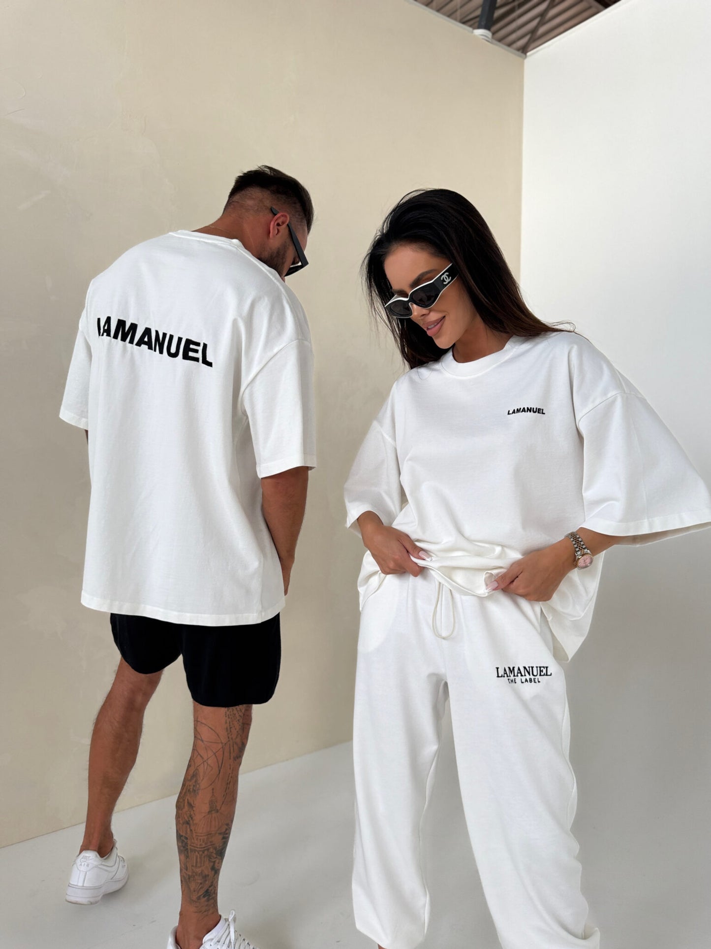 T- Shirt Damen UNISEX off- white