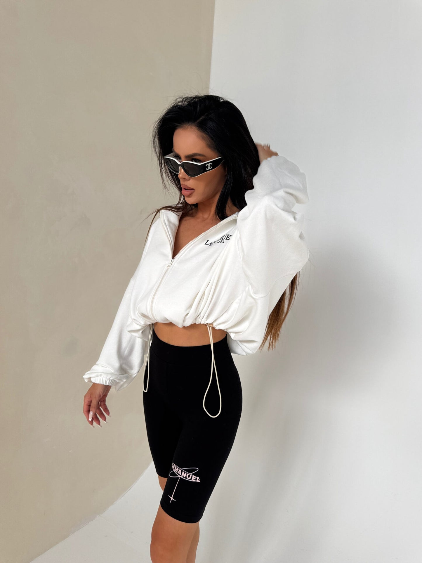 Sweatshirt BASIC ecru
