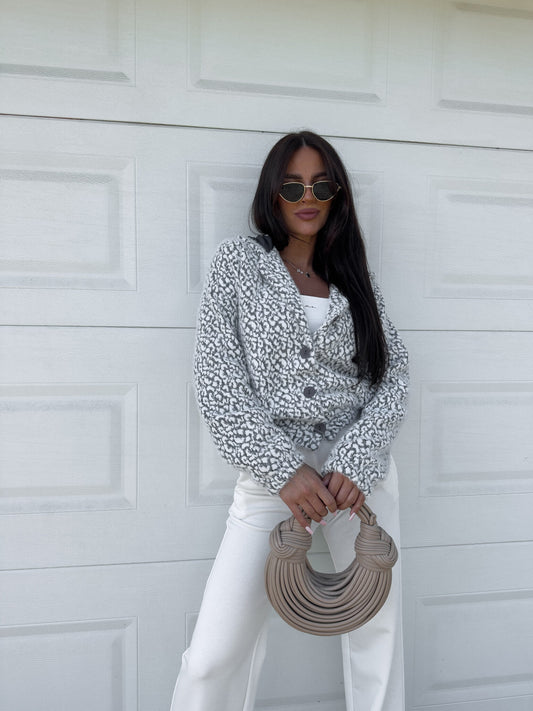 Jacke MISIO print Panther – grau