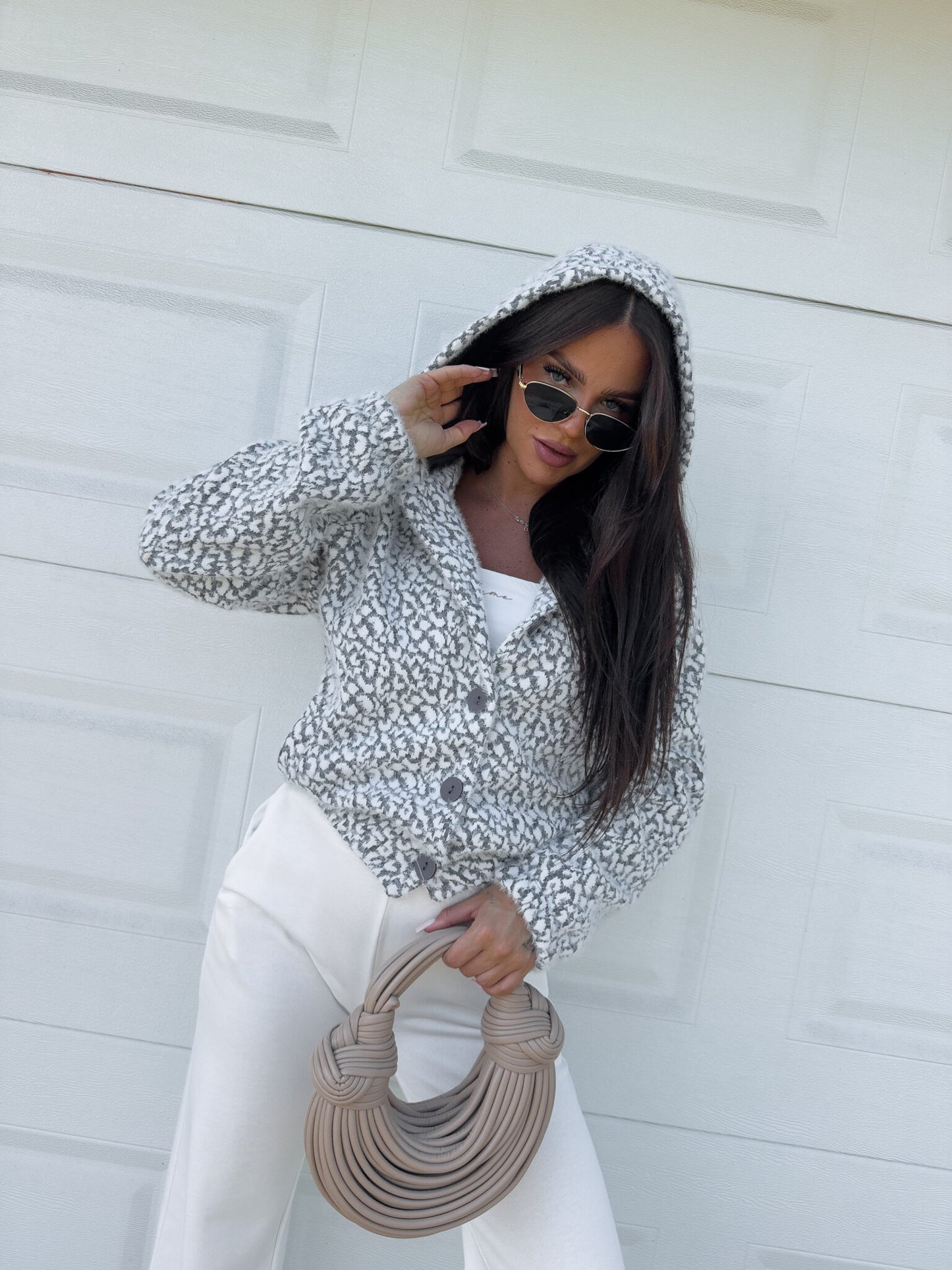 Jacke MISIO print Panther – grau