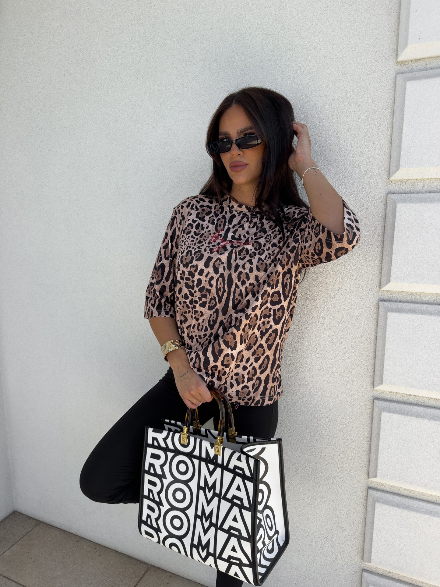 Damenbluse MARMARIS - Panther Muster