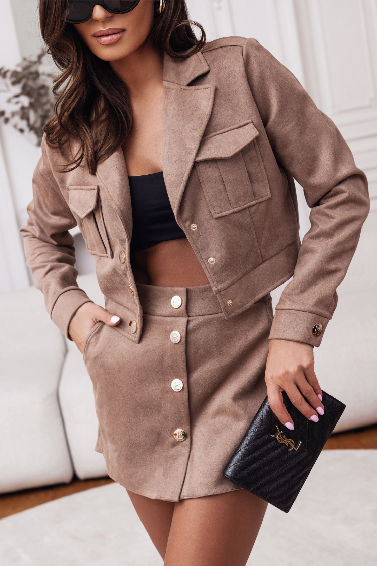 Zweiteiler BLISS mit Skort - beige