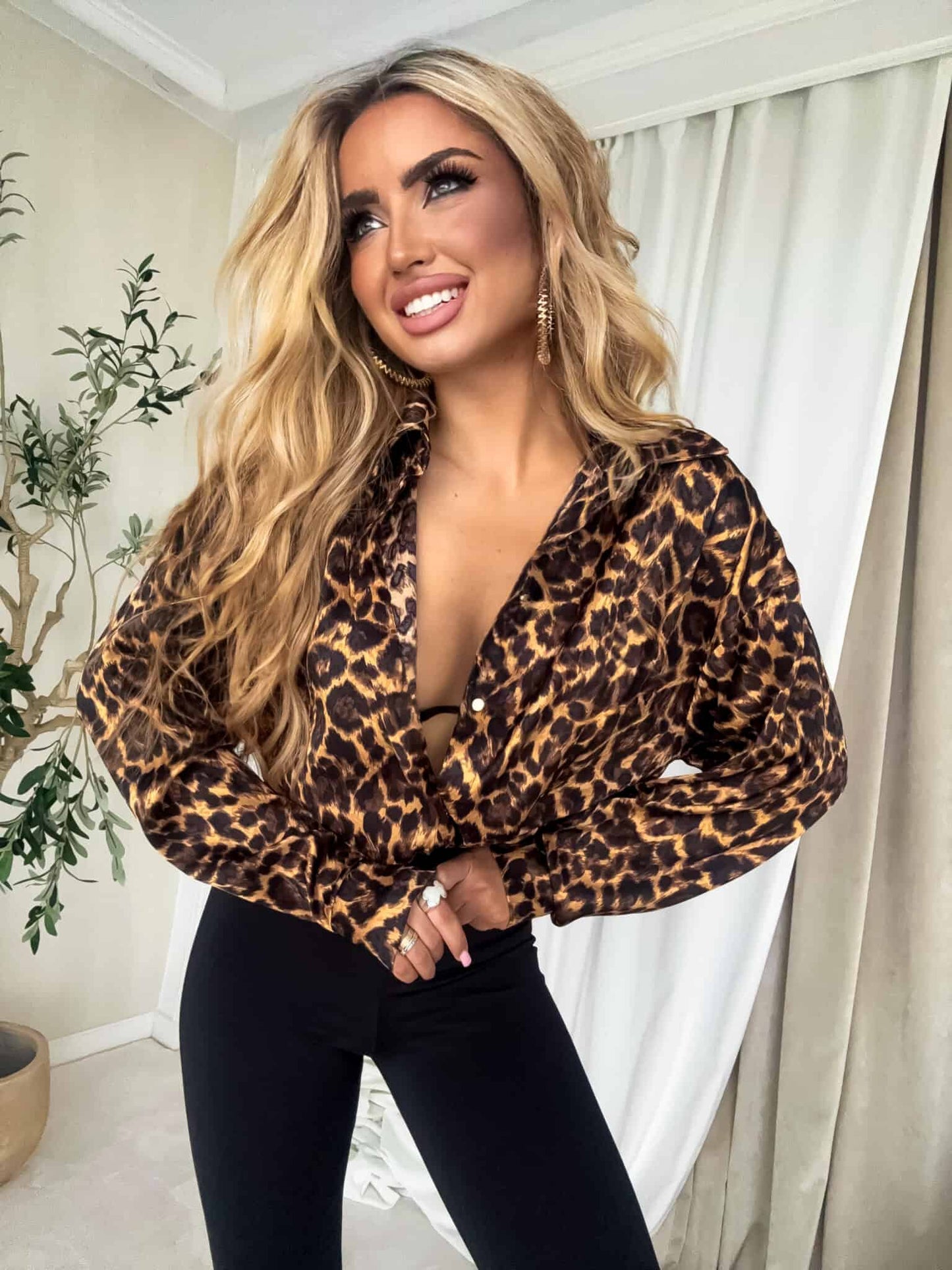 Damenbluse BLINK print  – Panther